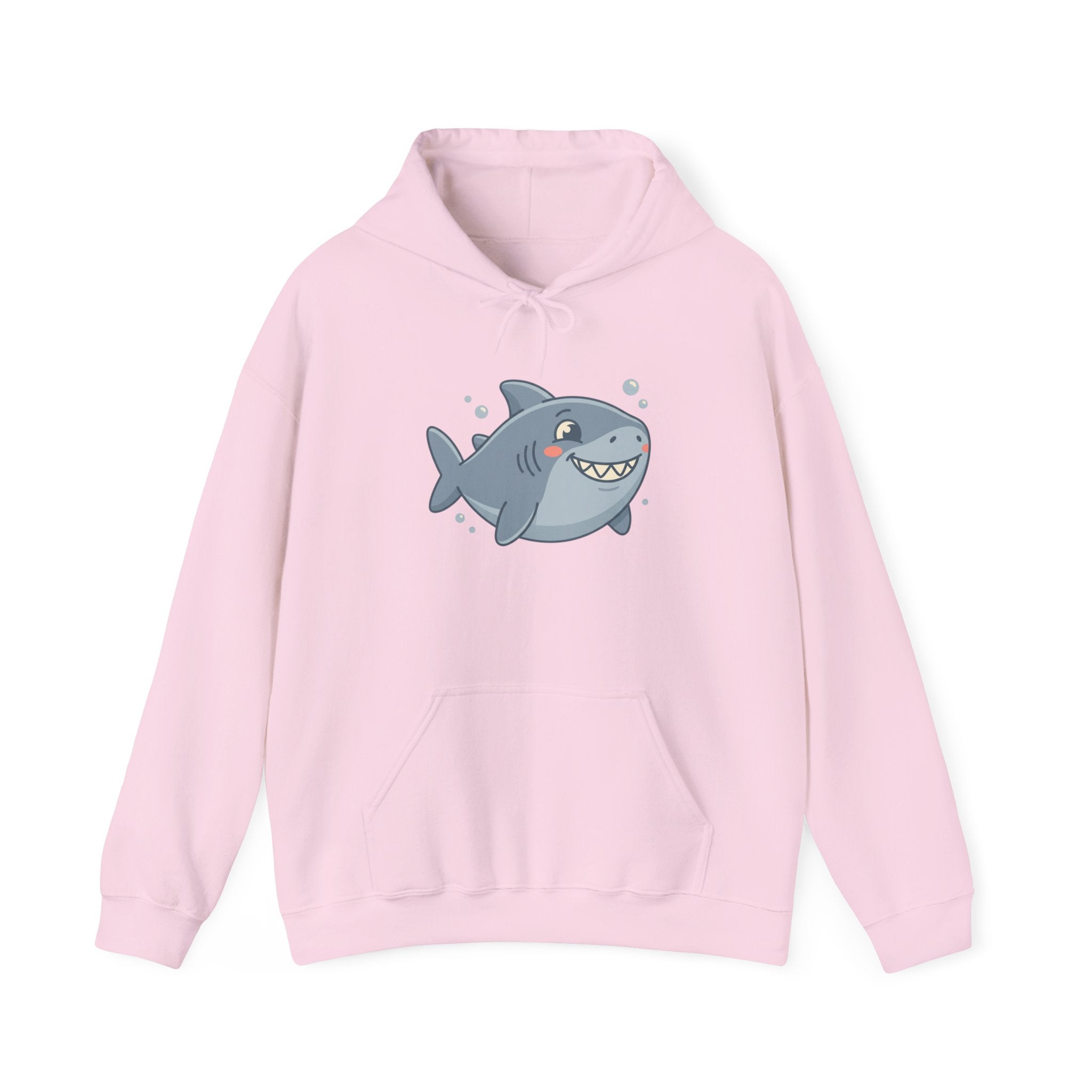 Cute Smiling Shark Hoodie – Cartoon Ocean Shark Pullover