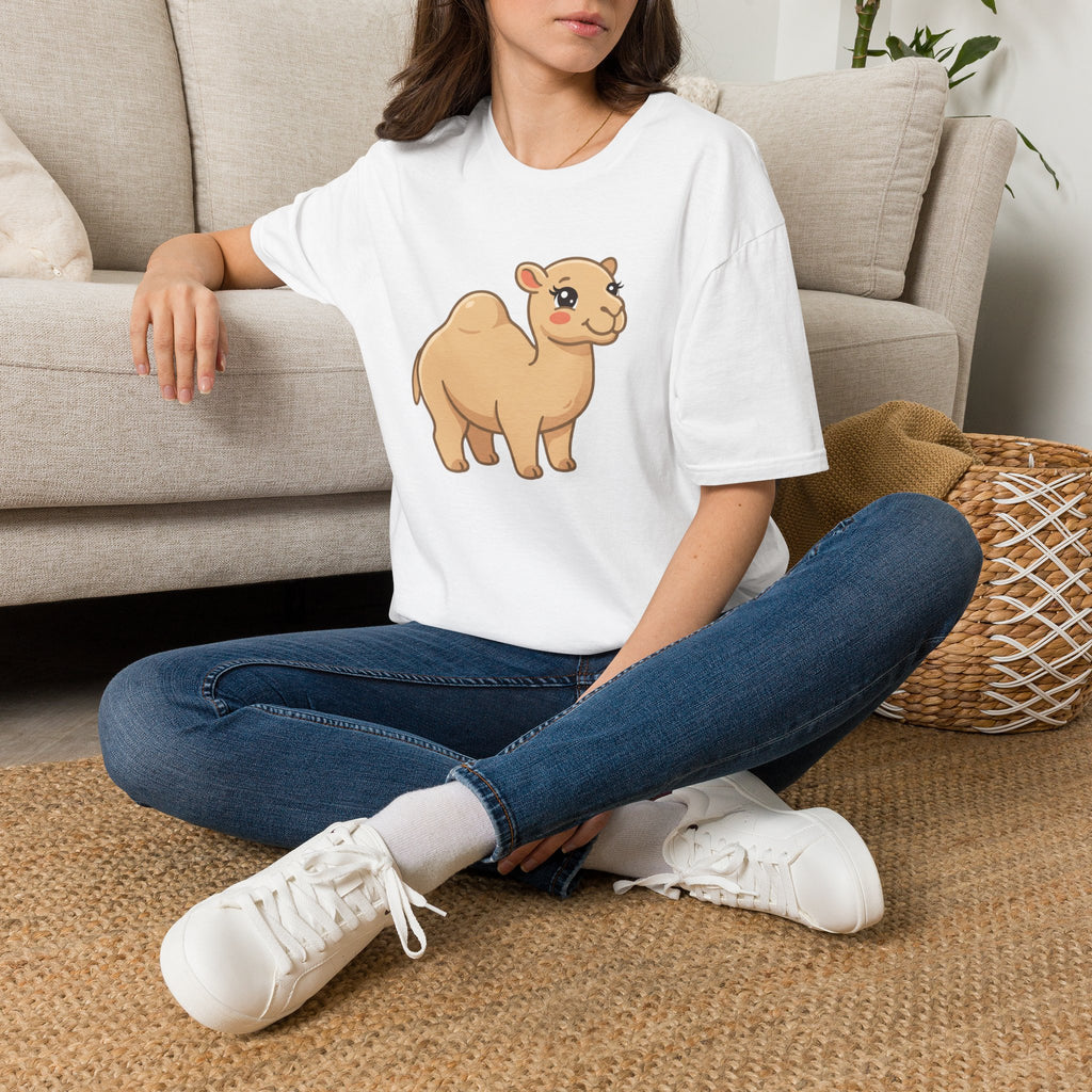 Cute Camel Cartoon T-Shirt — Playful Desert Animal Tee