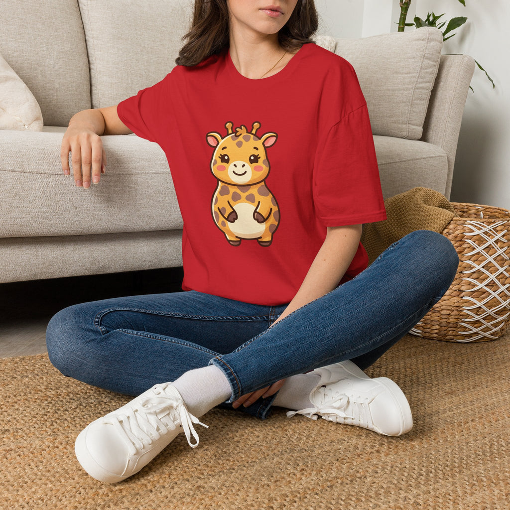 Cute Baby Giraffe T-Shirt — Adorable Safari Animal Tee for Kids & Moms