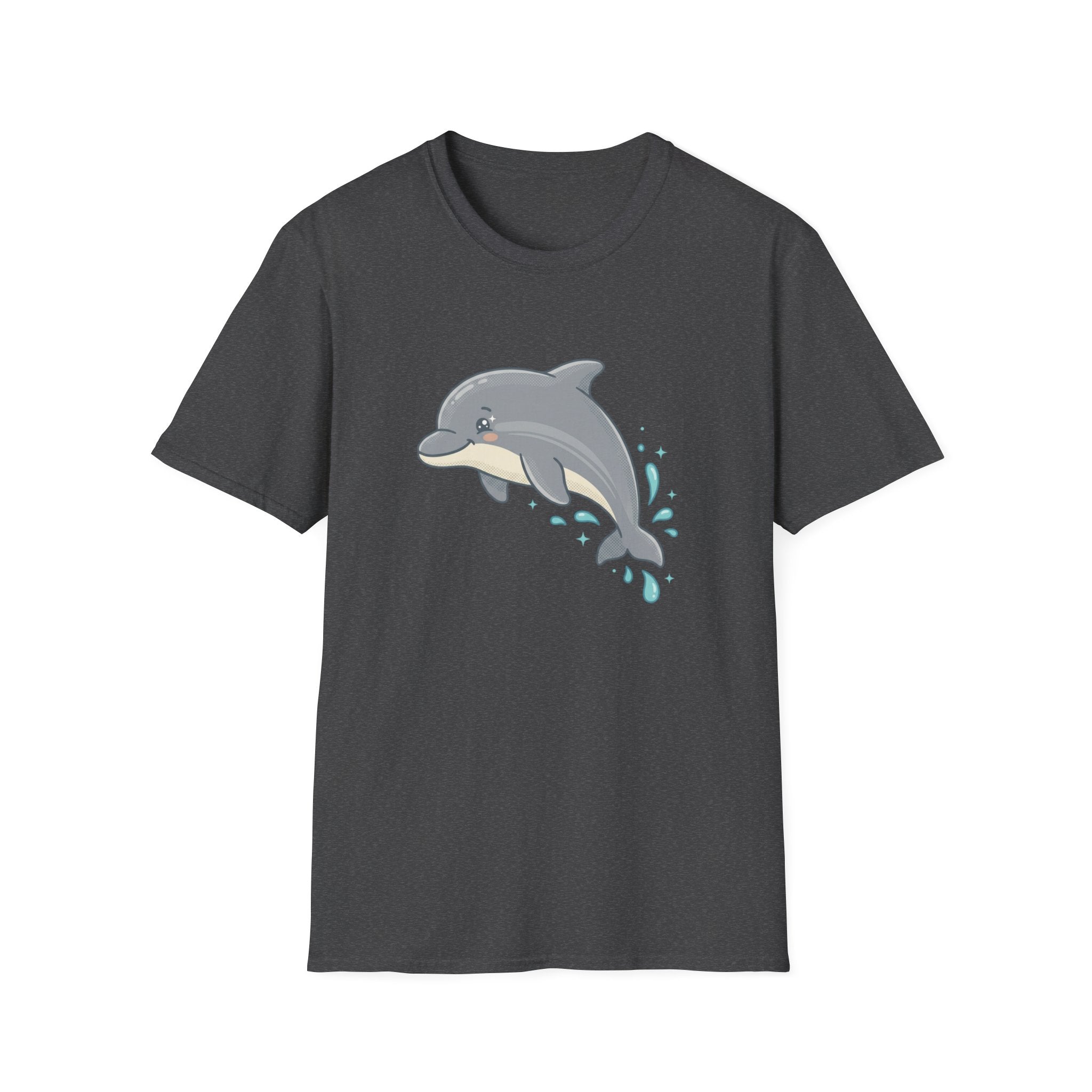 Dolphin Cute Graphic T-Shirt — Playful Jumping Dolphin Tee