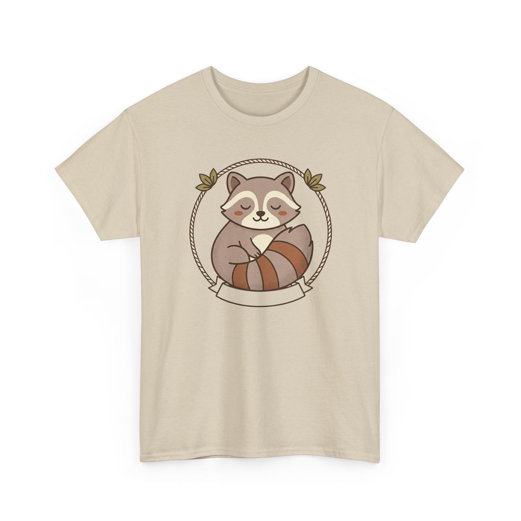 Raccoon Cute Cartoon Tee — Adorable Forest Animal Graphic T-Shirt