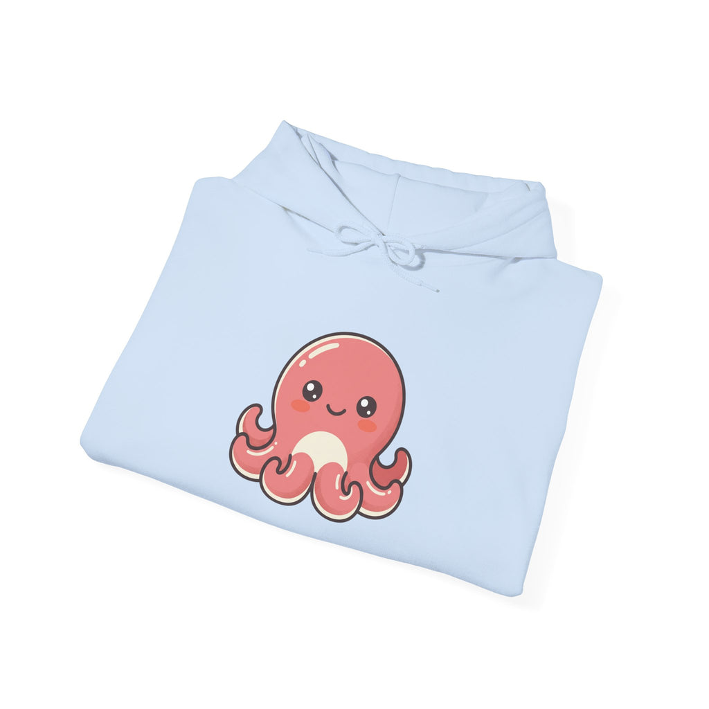 Cute Pink Octopus Hoodie – Kawaii Marine Animal Pullover