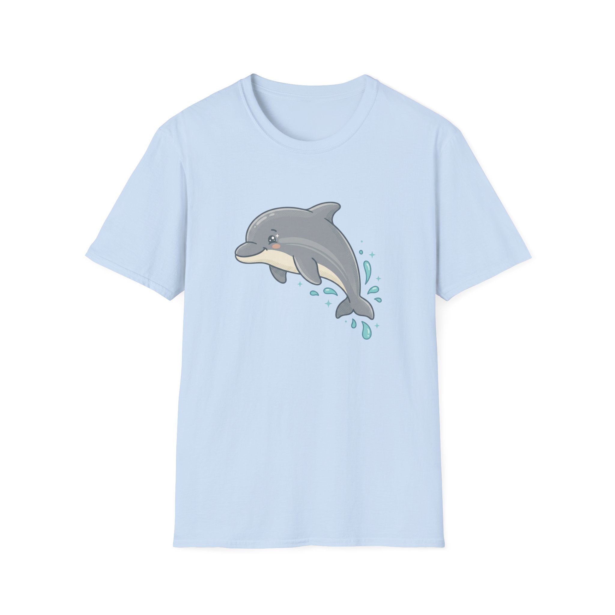 Dolphin Cute Graphic T-Shirt — Playful Jumping Dolphin Tee