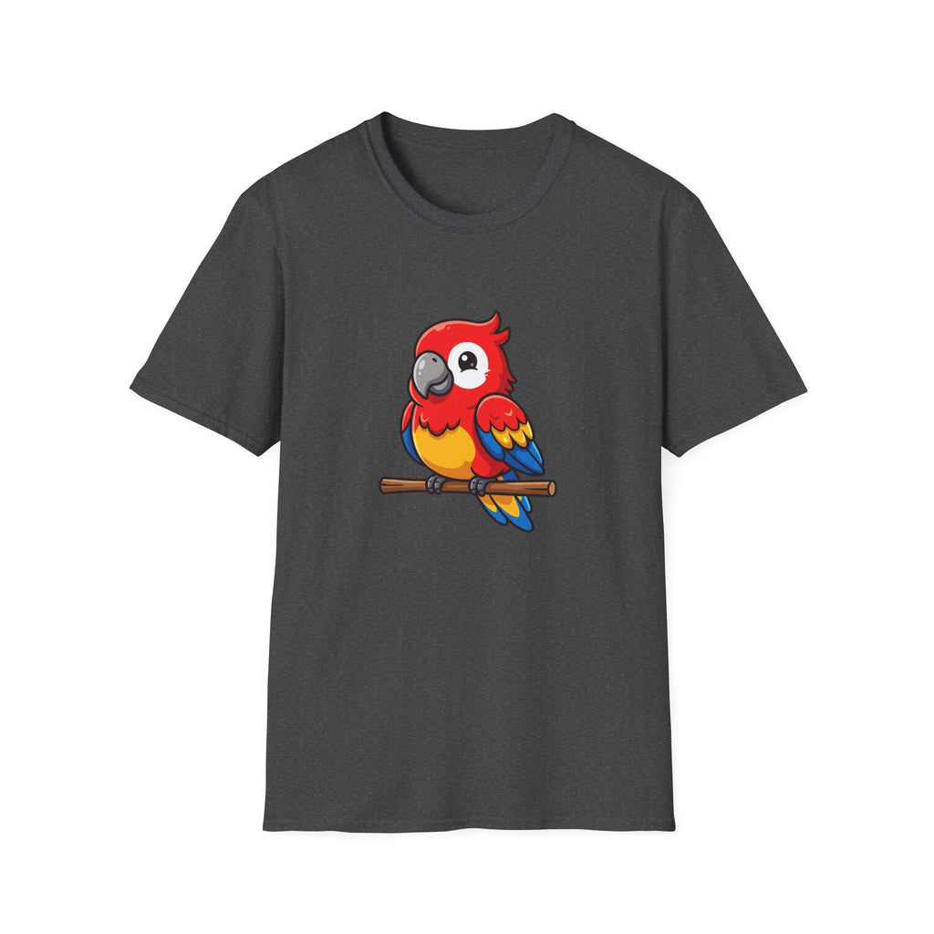 Parrot Graphic T-Shirt — Cute Colorful Macaw Tee