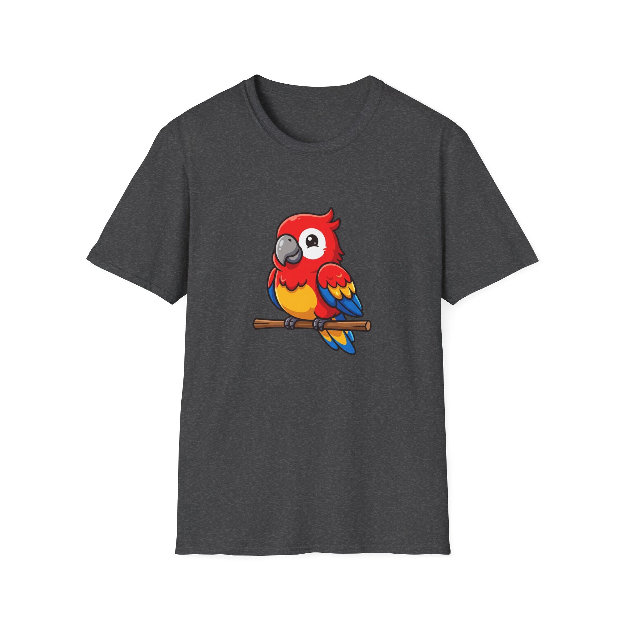 Parrot Graphic T-Shirt — Cute Colorful Macaw Tee