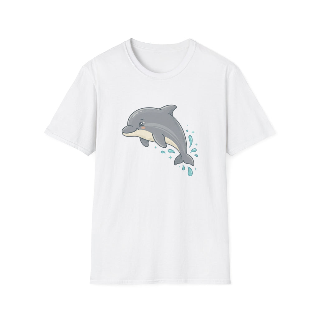 Dolphin Cute Graphic T-Shirt — Playful Jumping Dolphin Tee