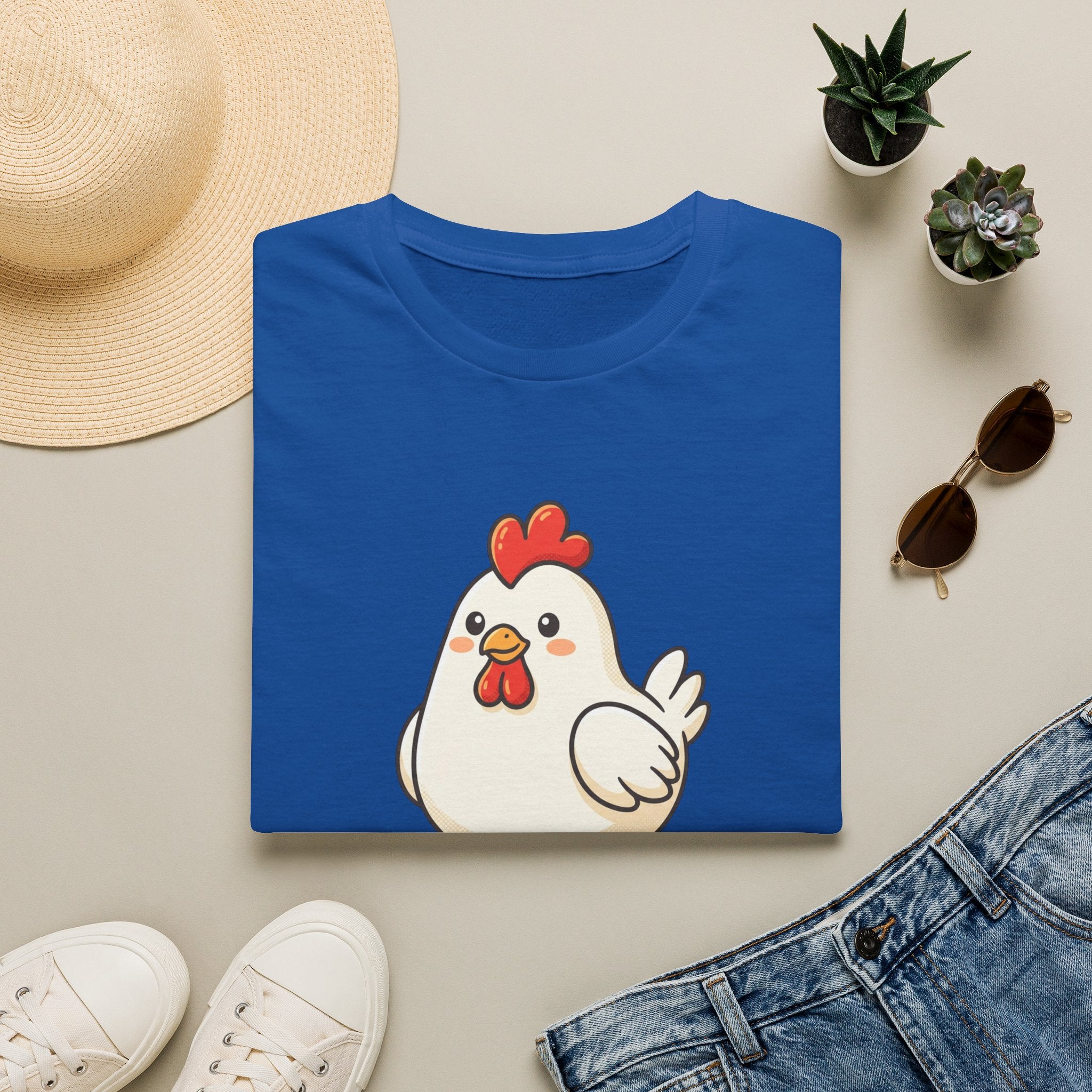 Cute Chicken T-Shirt — Cartoon Hen Tee for Farm & Animal Lovers