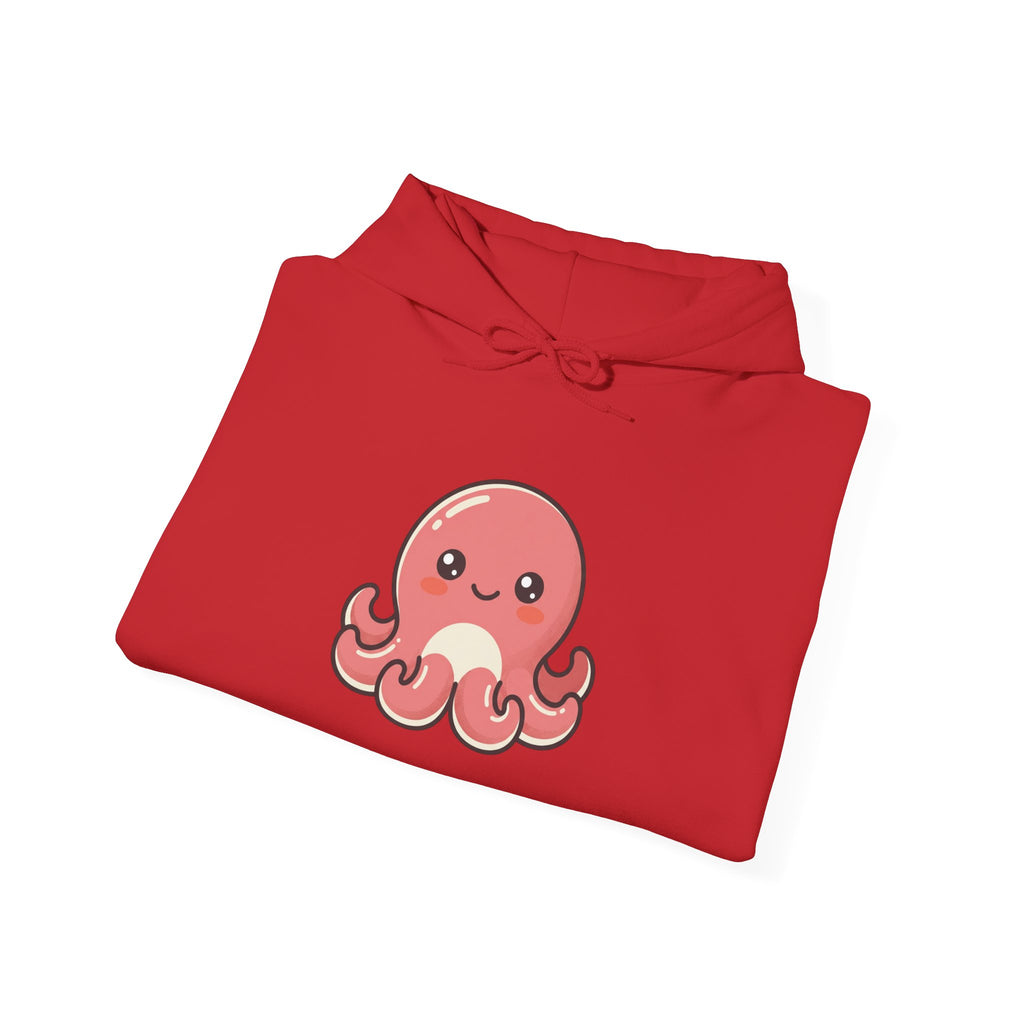 Cute Pink Octopus Hoodie – Kawaii Marine Animal Pullover