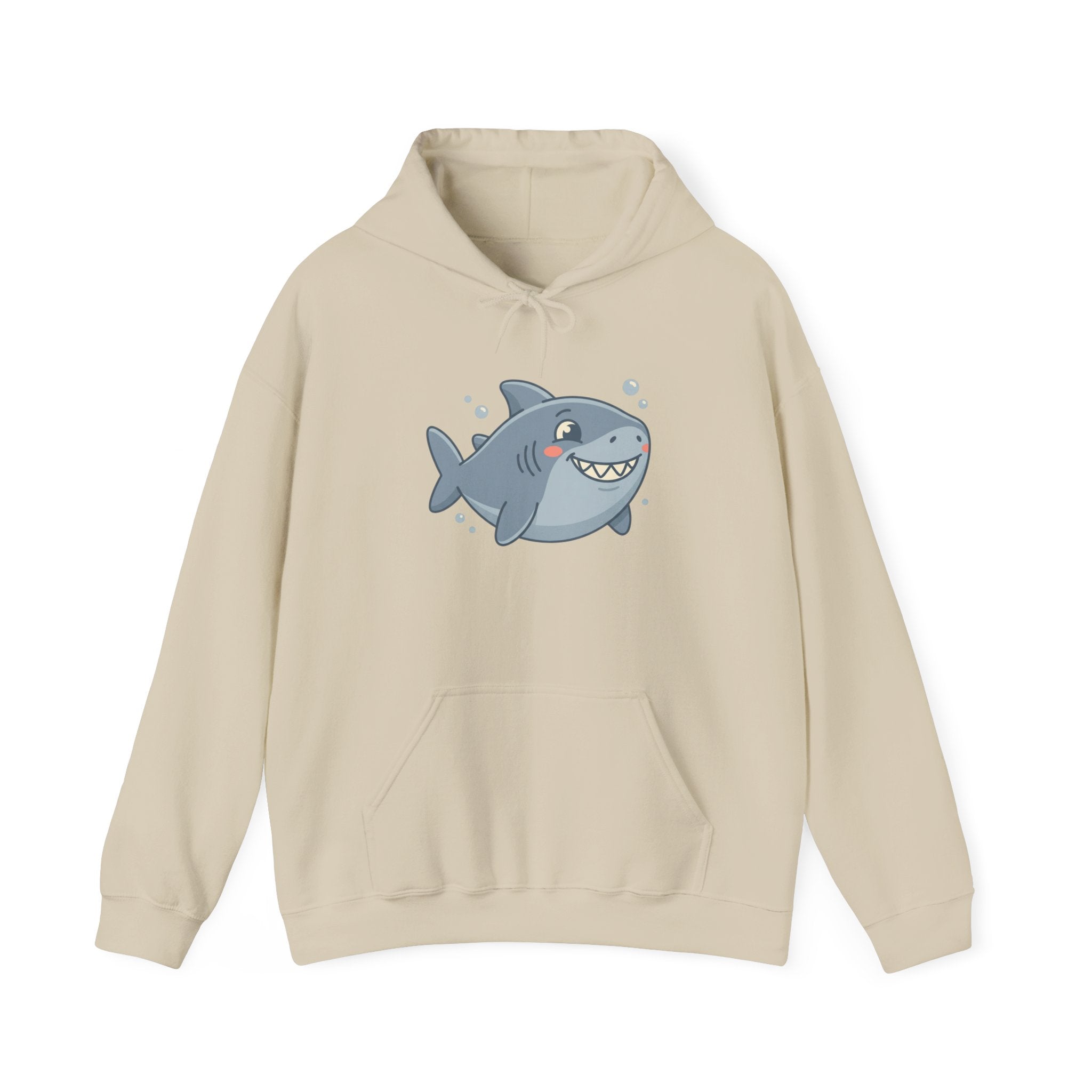 Cute Smiling Shark Hoodie – Cartoon Ocean Shark Pullover