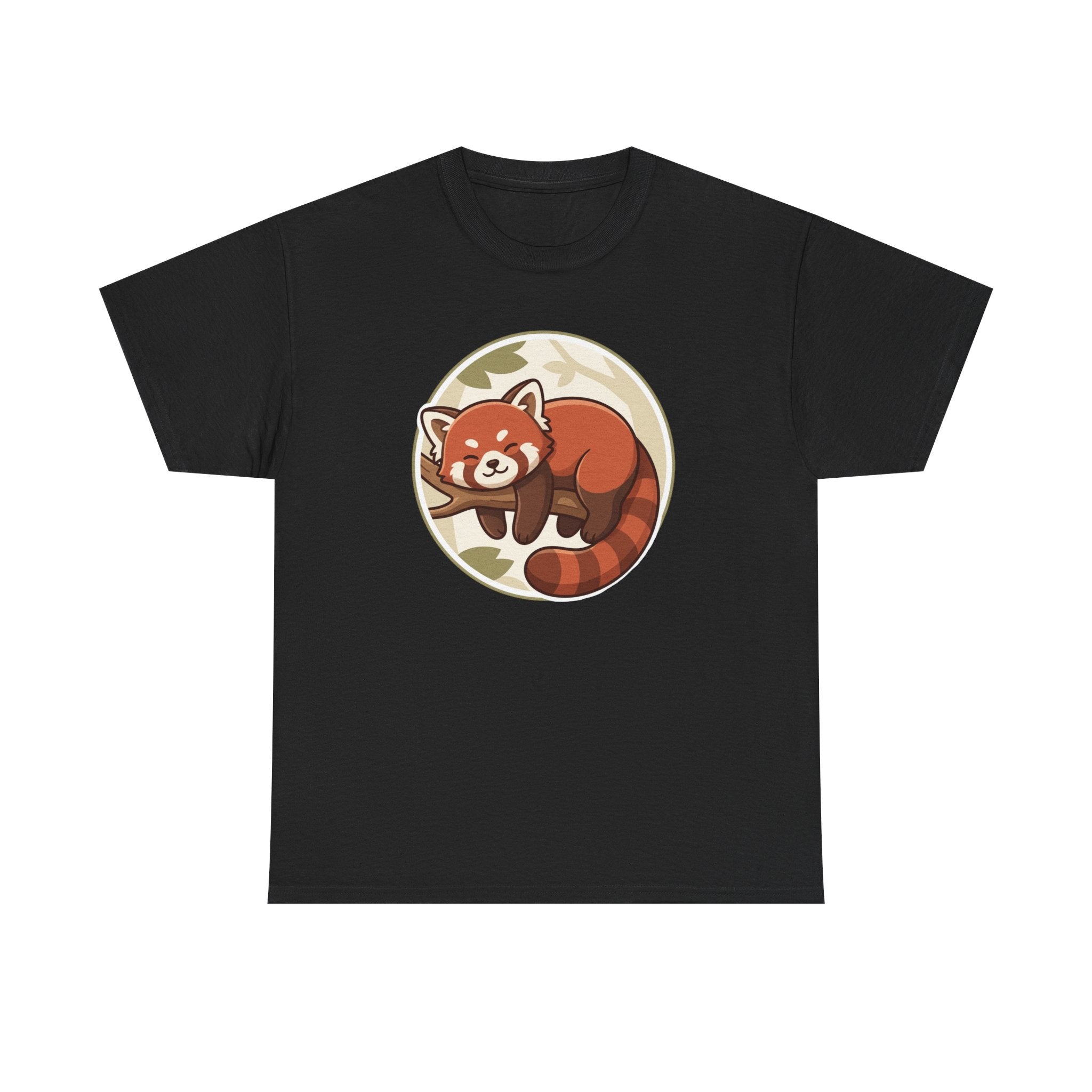 Cozy Red Panda Unisex Heavy Cotton Tee