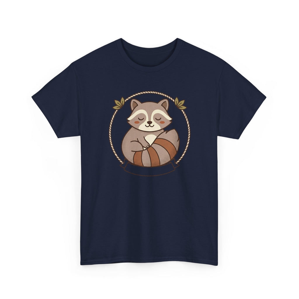 Raccoon Cute Cartoon Tee — Adorable Forest Animal Graphic T-Shirt
