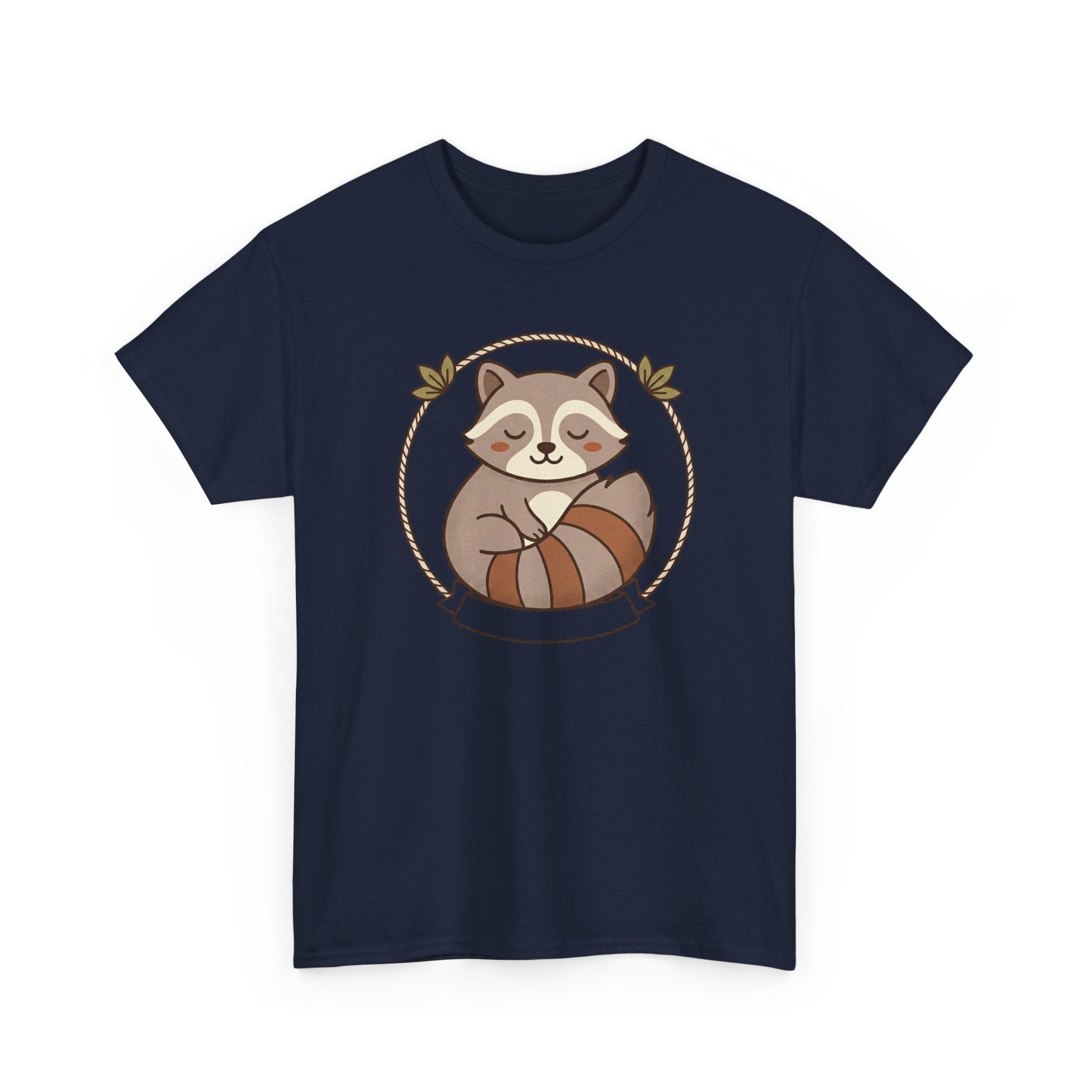 Raccoon Cute Cartoon Tee — Adorable Forest Animal Graphic T-Shirt
