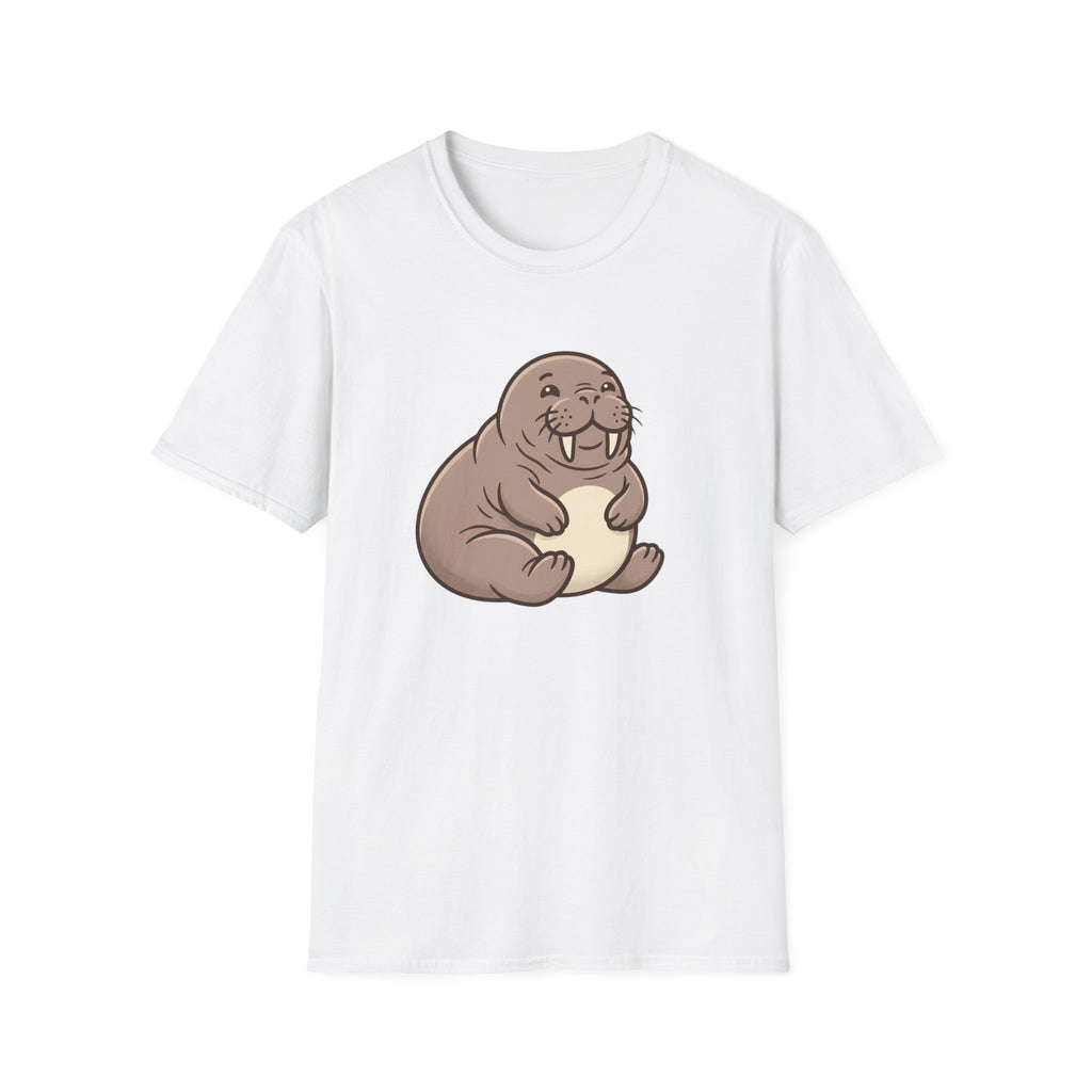 Walrus Graphic T-Shirt — Cute Smiling Walrus Illustration Tee