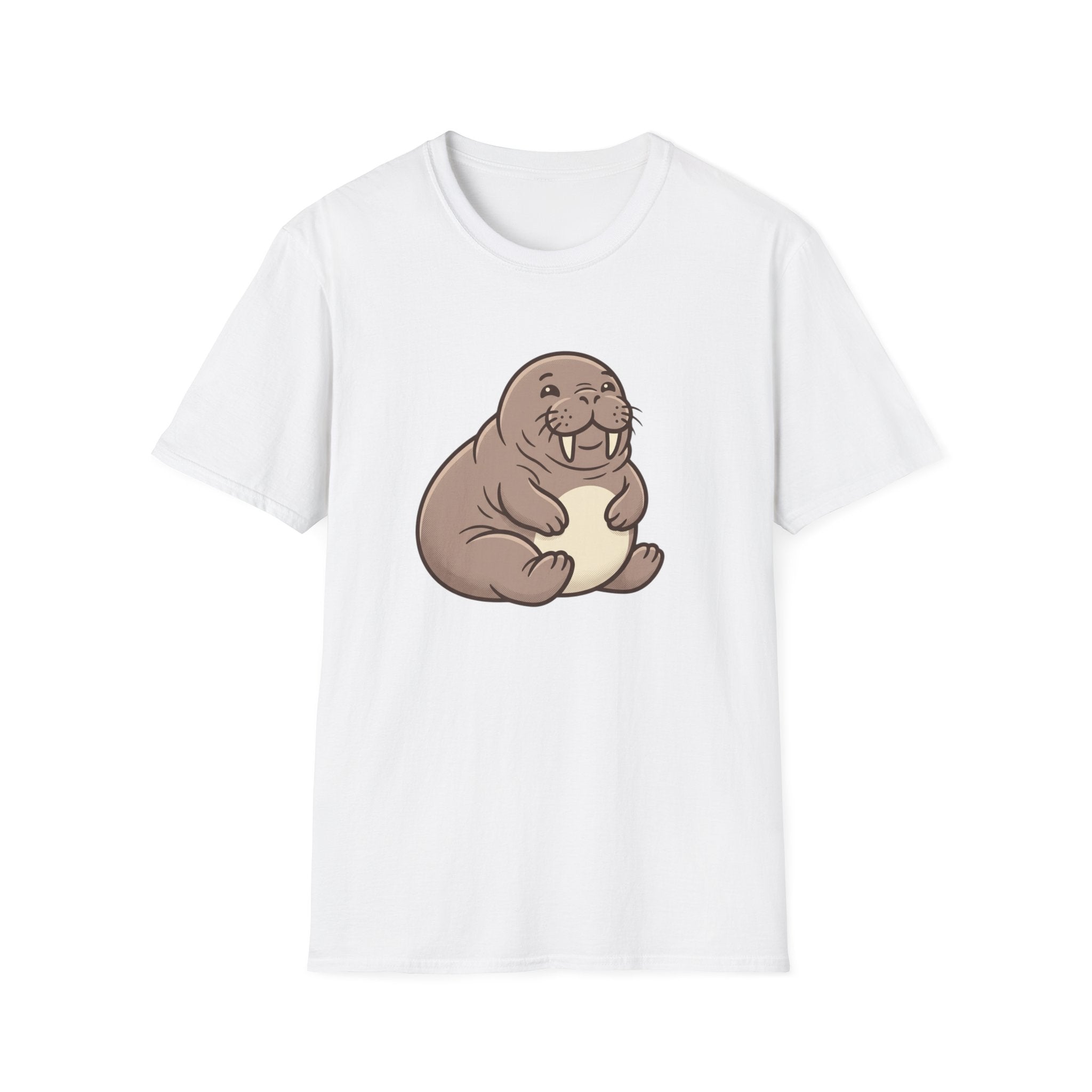Walrus Graphic T-Shirt — Cute Smiling Walrus Illustration Tee