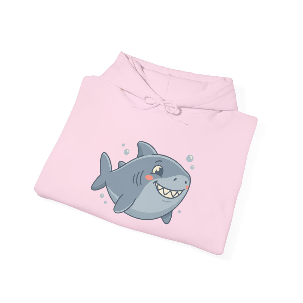 Cute Smiling Shark Hoodie – Cartoon Ocean Shark Pullover