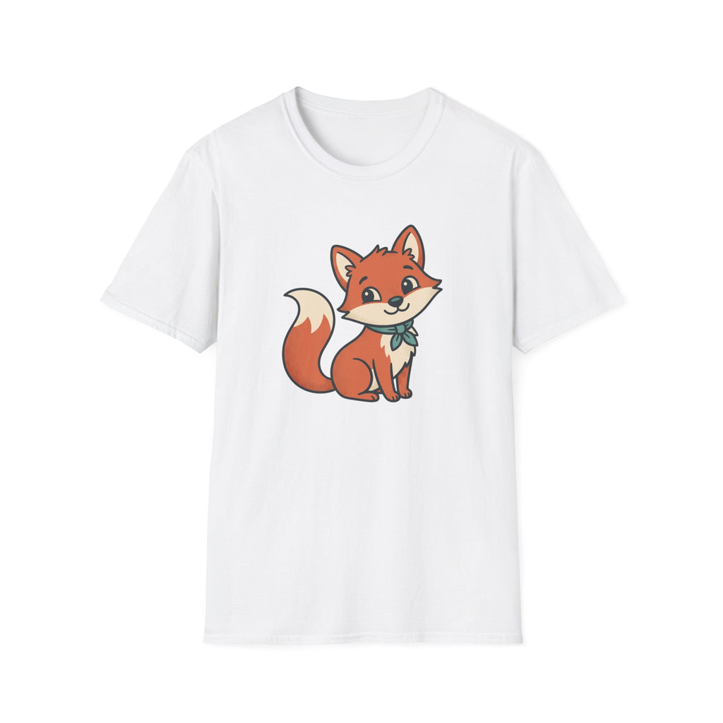 Fox Cartoon T‑Shirt — Cute Red Fox Graphic Tee for Kids & Adults