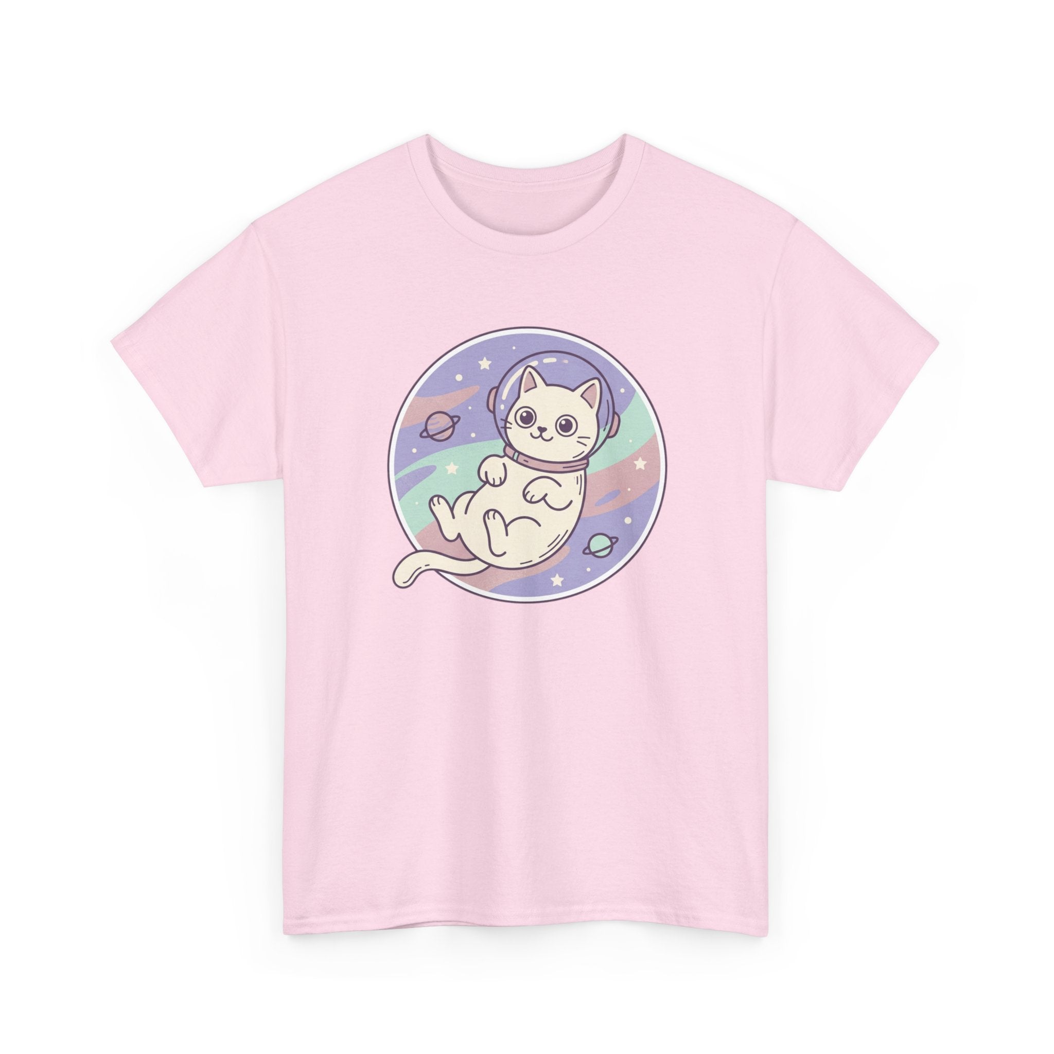 Space Cat Unisex Heavy Cotton Tee