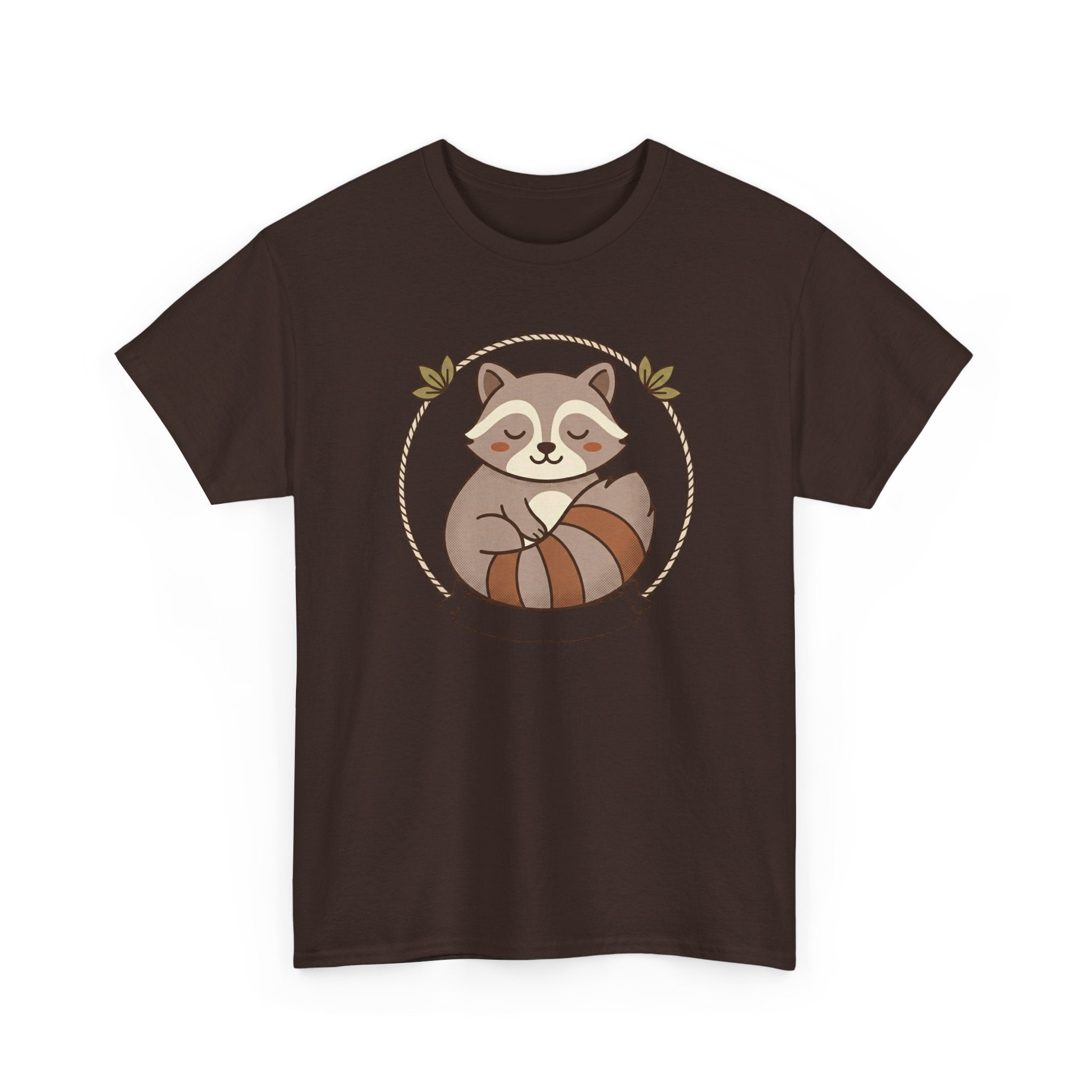 Raccoon Cute Cartoon Tee — Adorable Forest Animal Graphic T-Shirt