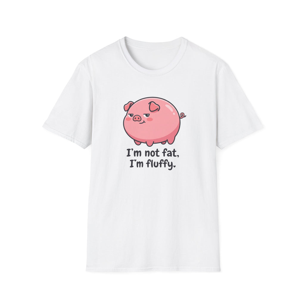 Cute Pink Pig 'I'm Not Fat, I'm Fluffy' T-Shirt