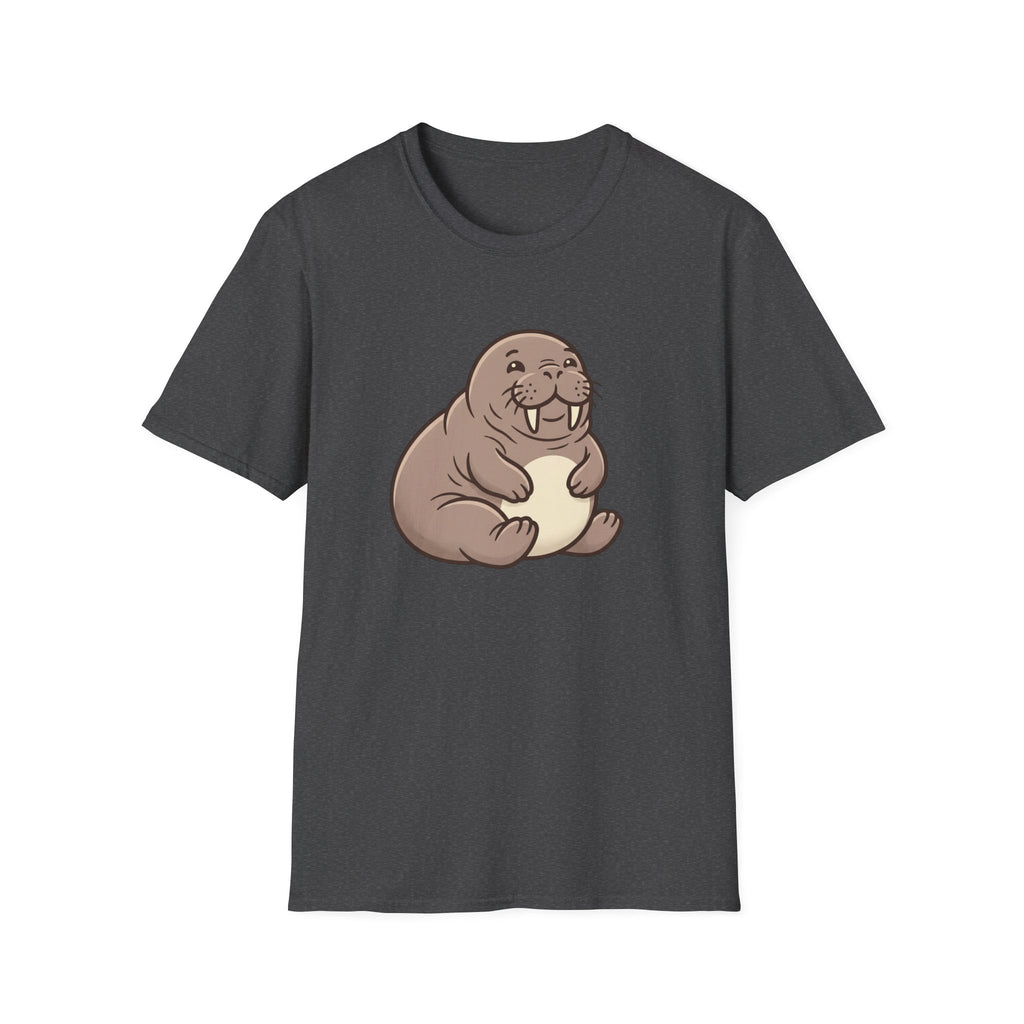 Walrus Graphic T-Shirt — Cute Smiling Walrus Illustration Tee