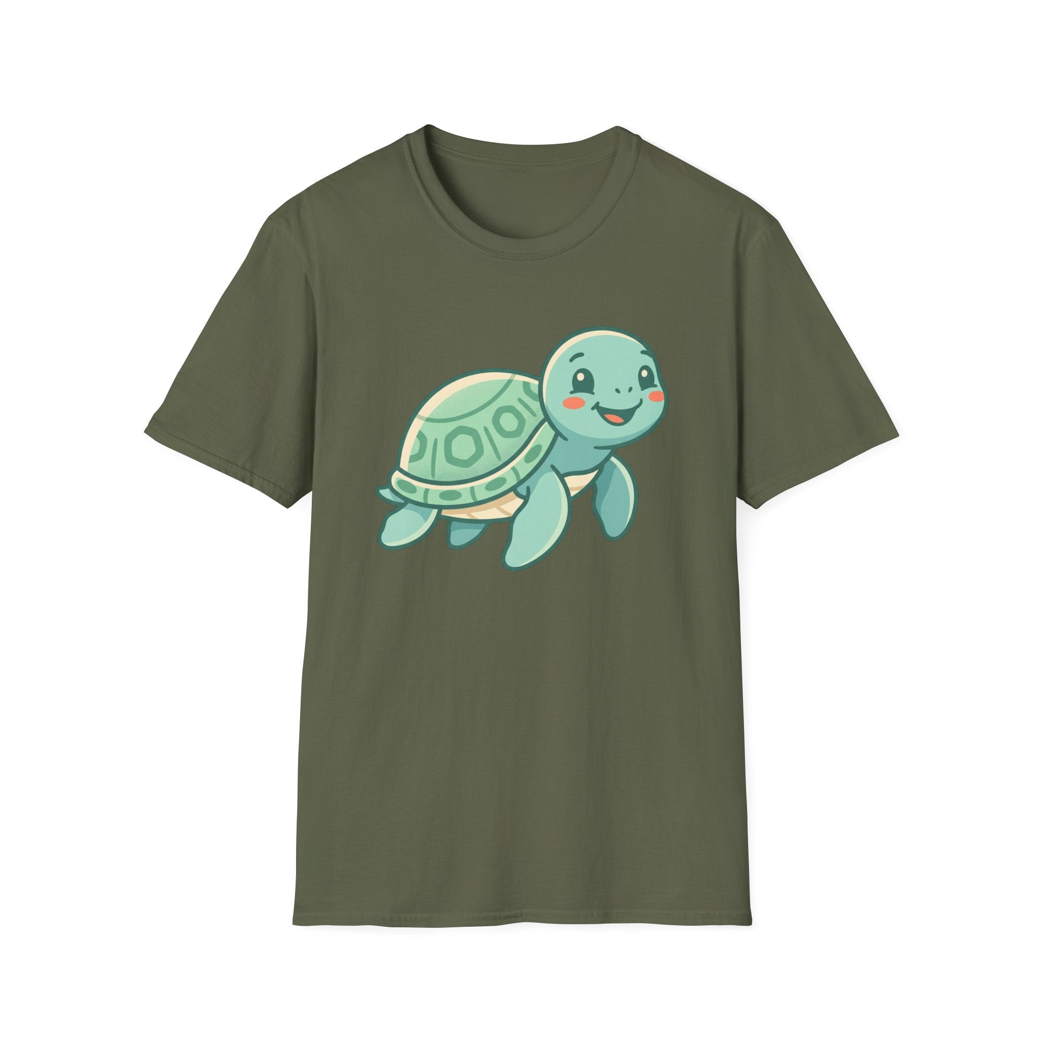Cute Baby Turtle T-Shirt – Smiling Sea Turtle Graphic Tee for Kids & Turtle Lovers