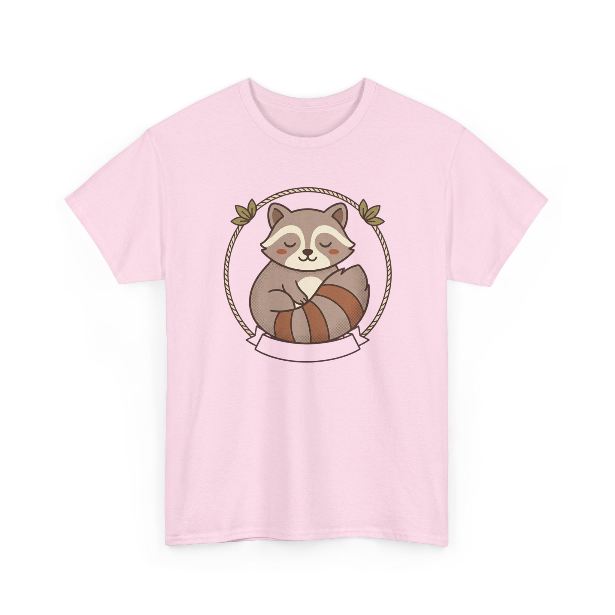 Raccoon Cute Cartoon Tee — Adorable Forest Animal Graphic T-Shirt