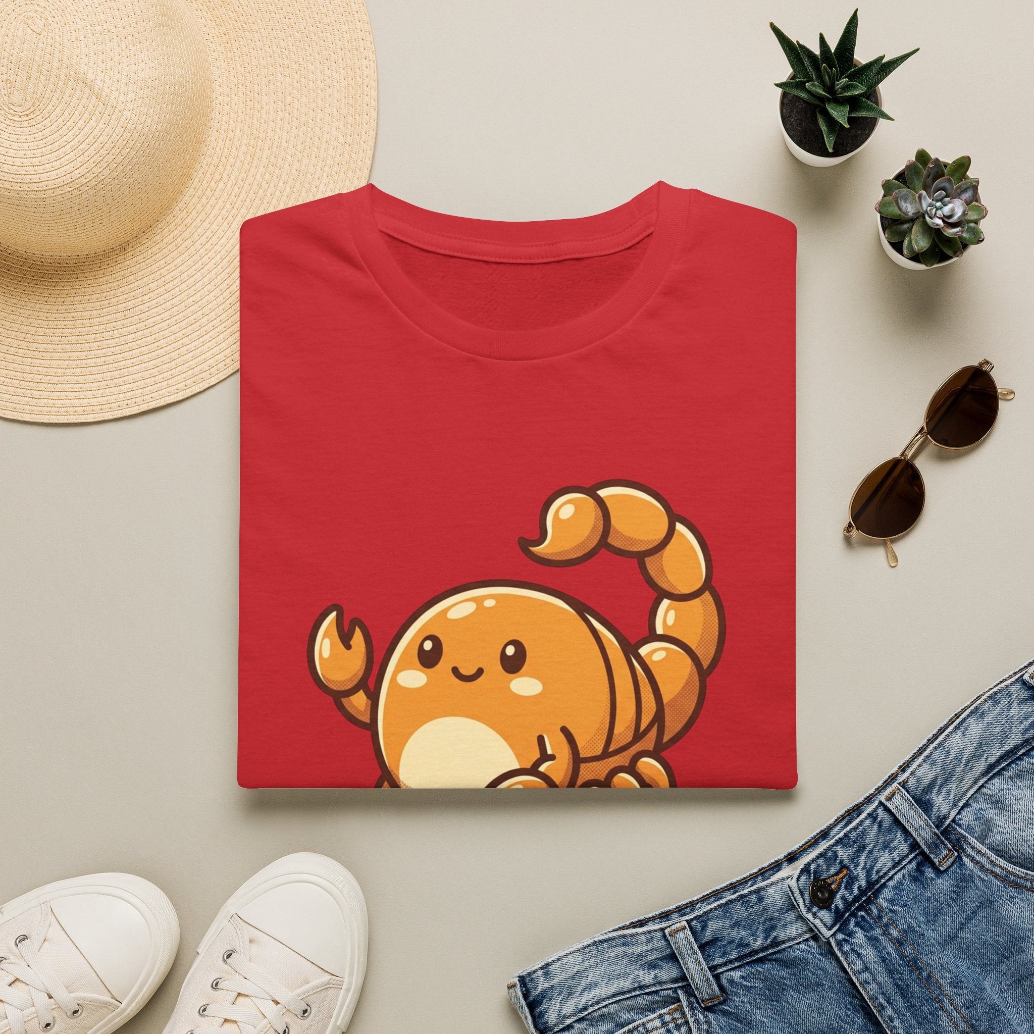 Cute Cartoon Scorpion T-Shirt — Kawaii Scorpion Tee