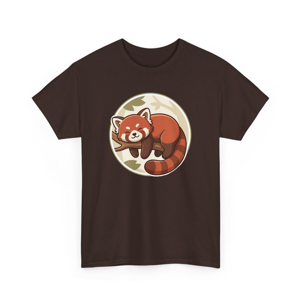 Cozy Red Panda Unisex Heavy Cotton Tee