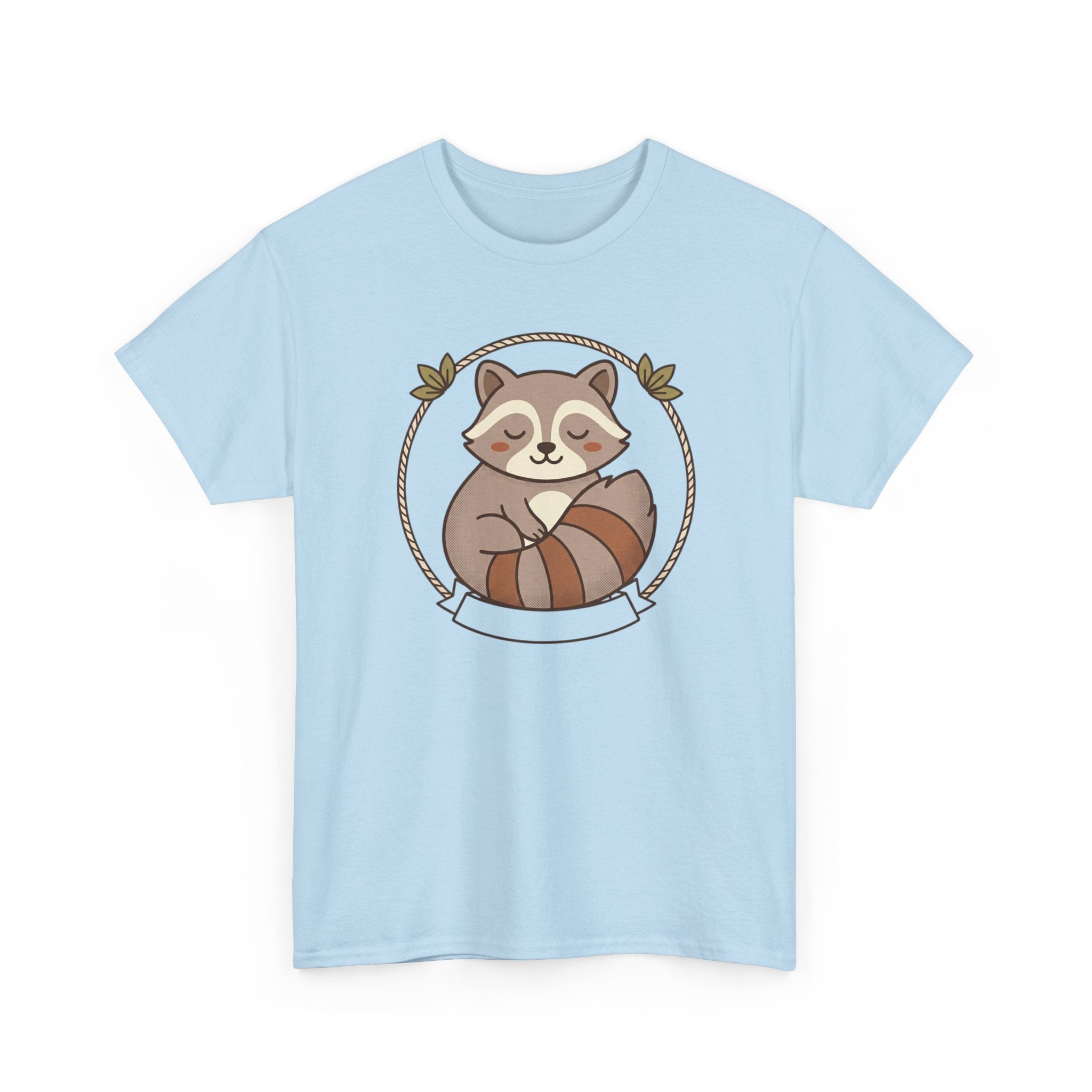 Raccoon Cute Cartoon Tee — Adorable Forest Animal Graphic T-Shirt