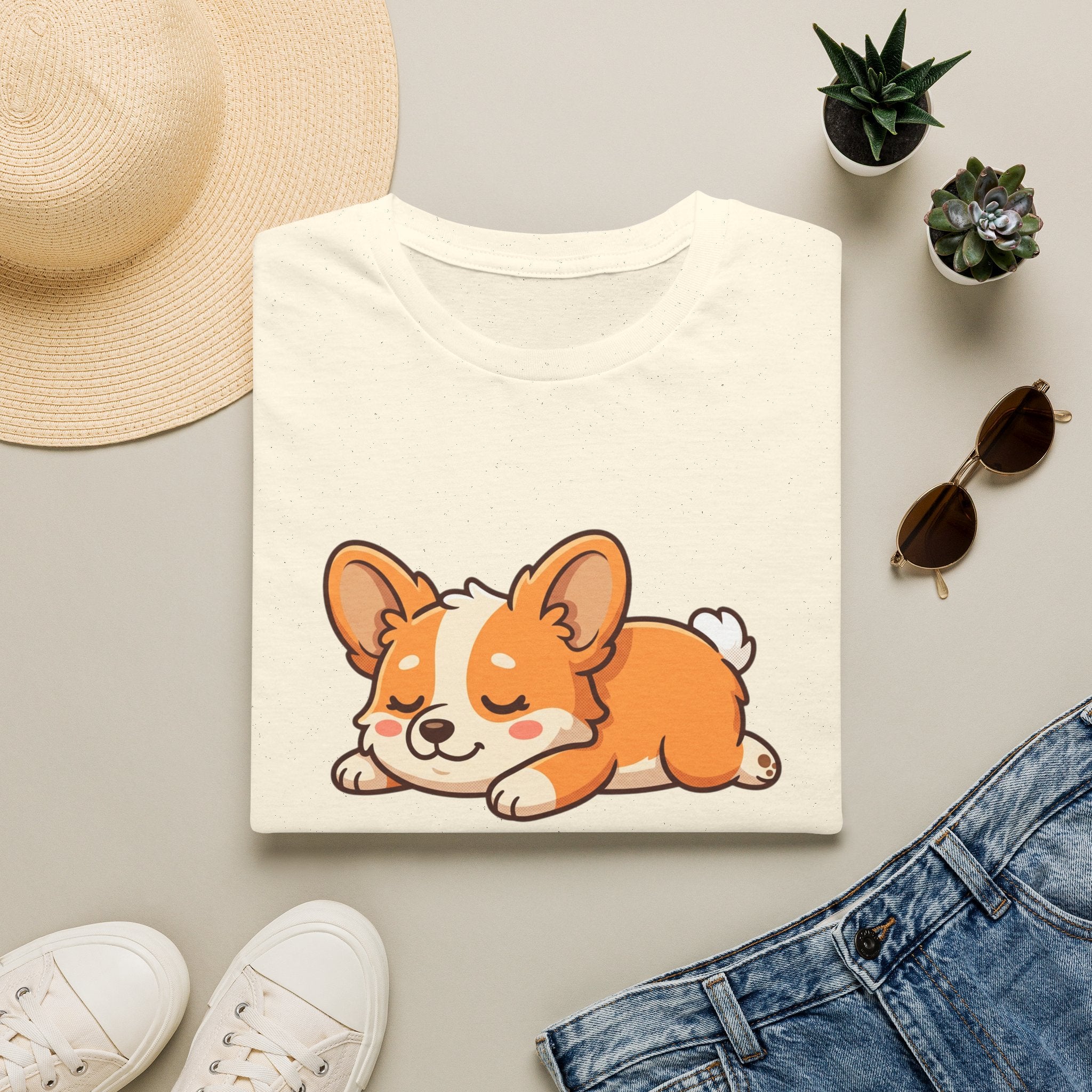 Corgi Nap T-Shirt — Cute Sleeping Pembroke Corgi Tee