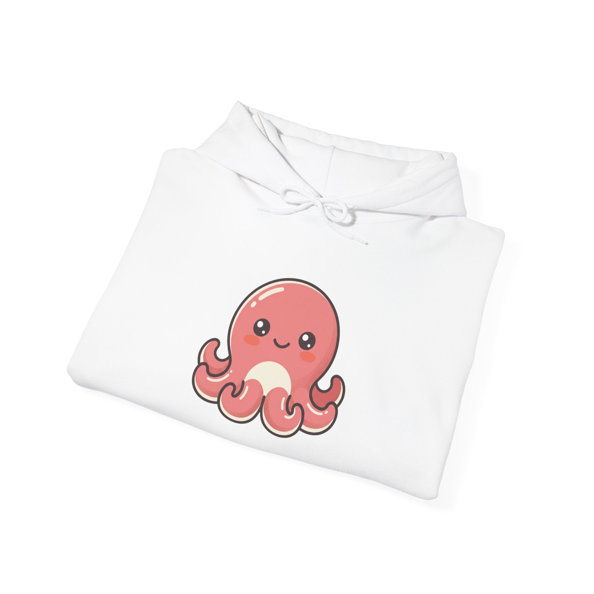 Cute Pink Octopus Hoodie – Kawaii Marine Animal Pullover
