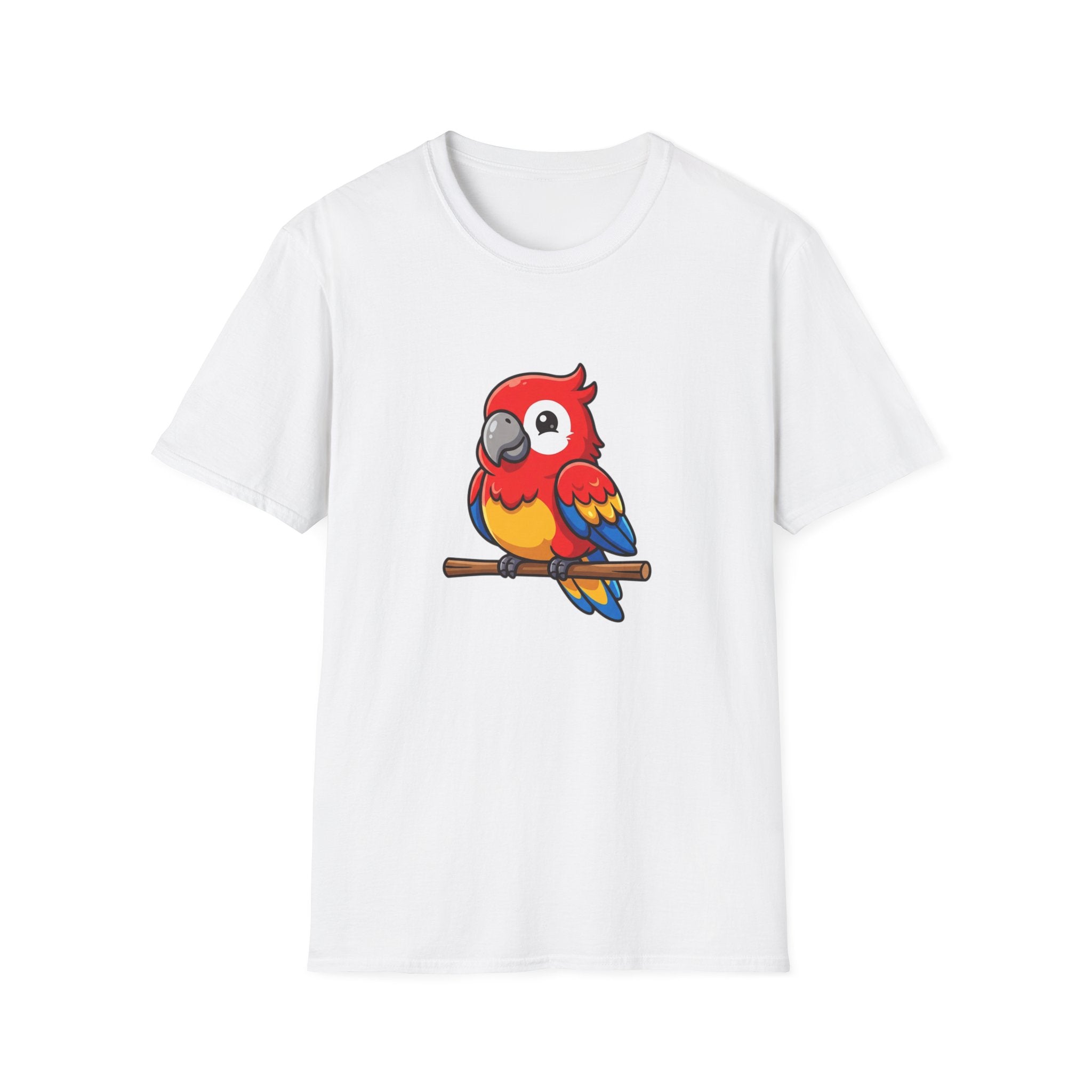 Parrot Graphic T-Shirt — Cute Colorful Macaw Tee