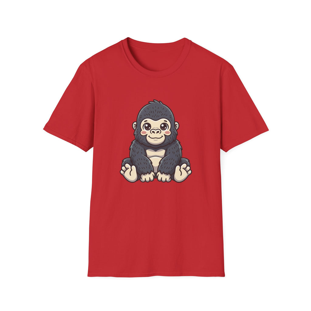 Cute Baby Gorilla T-Shirt — Adorable Cartoon Ape Tee for Animal Lovers