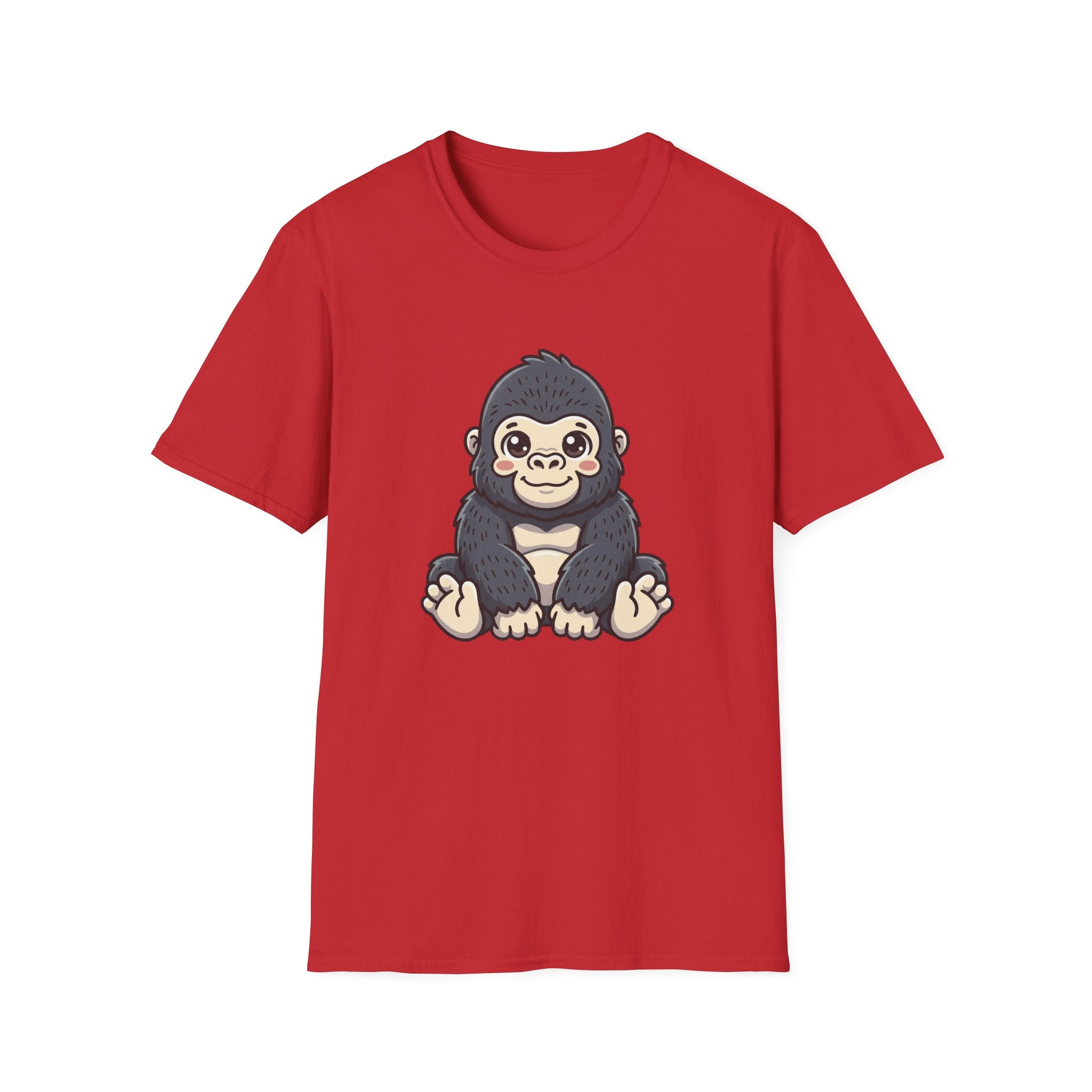 Cute Baby Gorilla T-Shirt — Adorable Cartoon Ape Tee for Animal Lovers