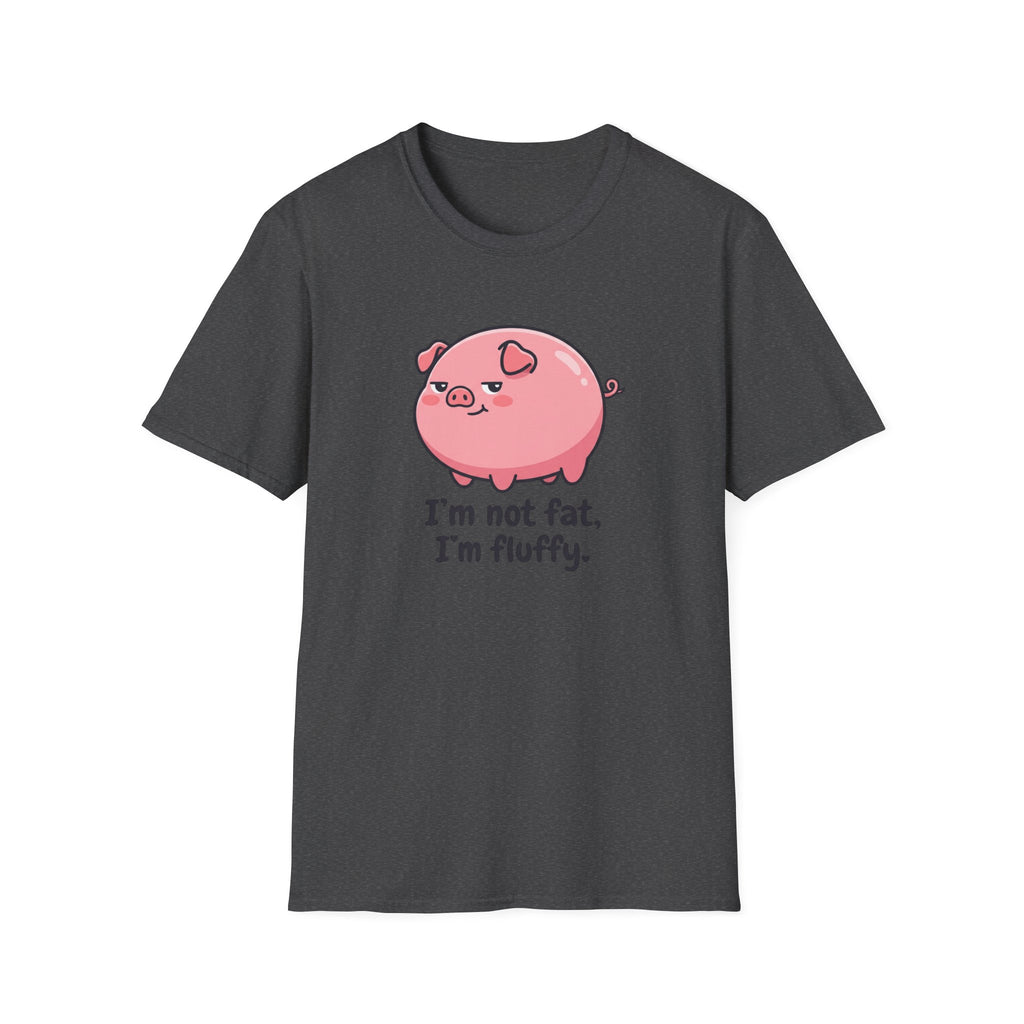 Cute Pink Pig 'I'm Not Fat, I'm Fluffy' T-Shirt