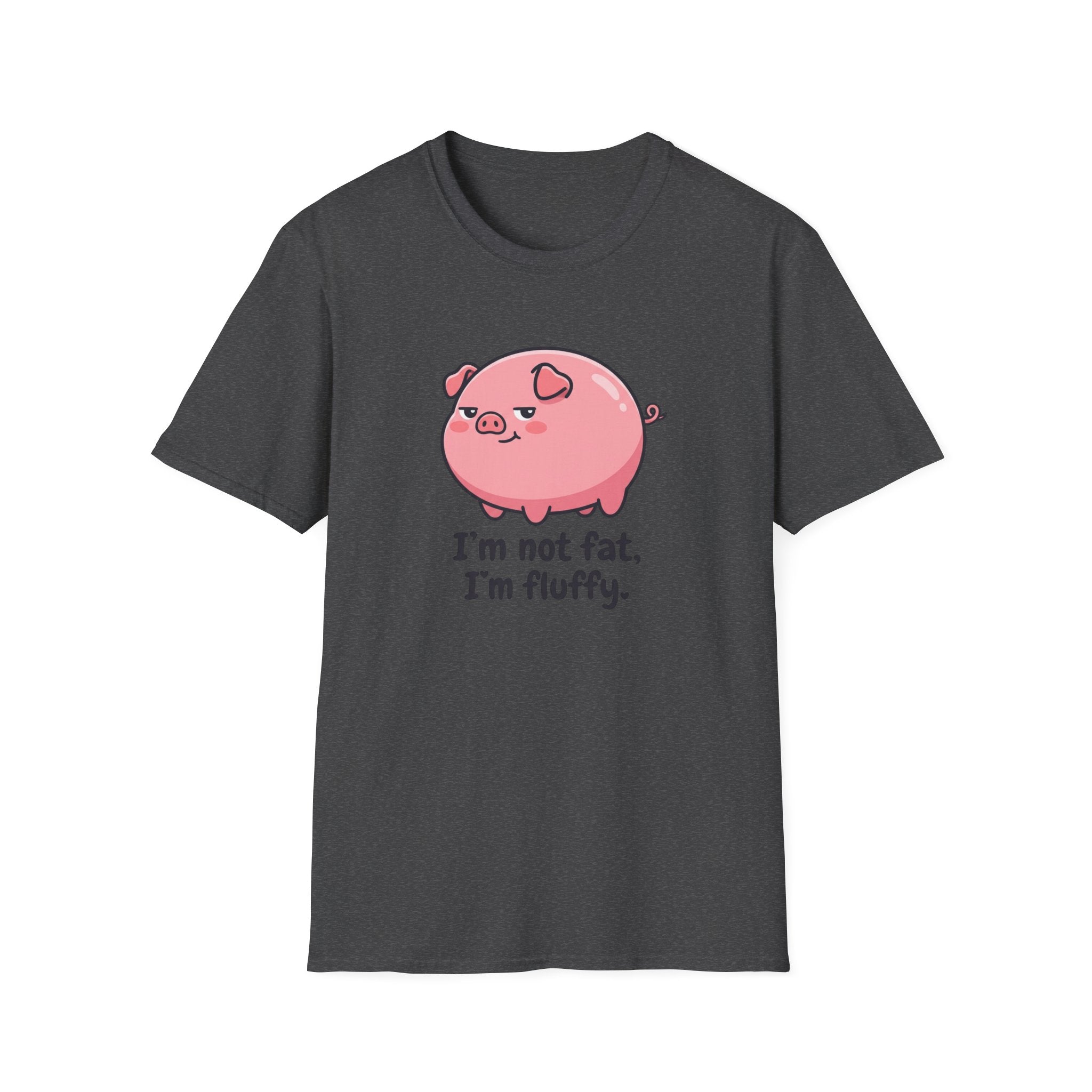 Cute Pink Pig 'I'm Not Fat, I'm Fluffy' T-Shirt