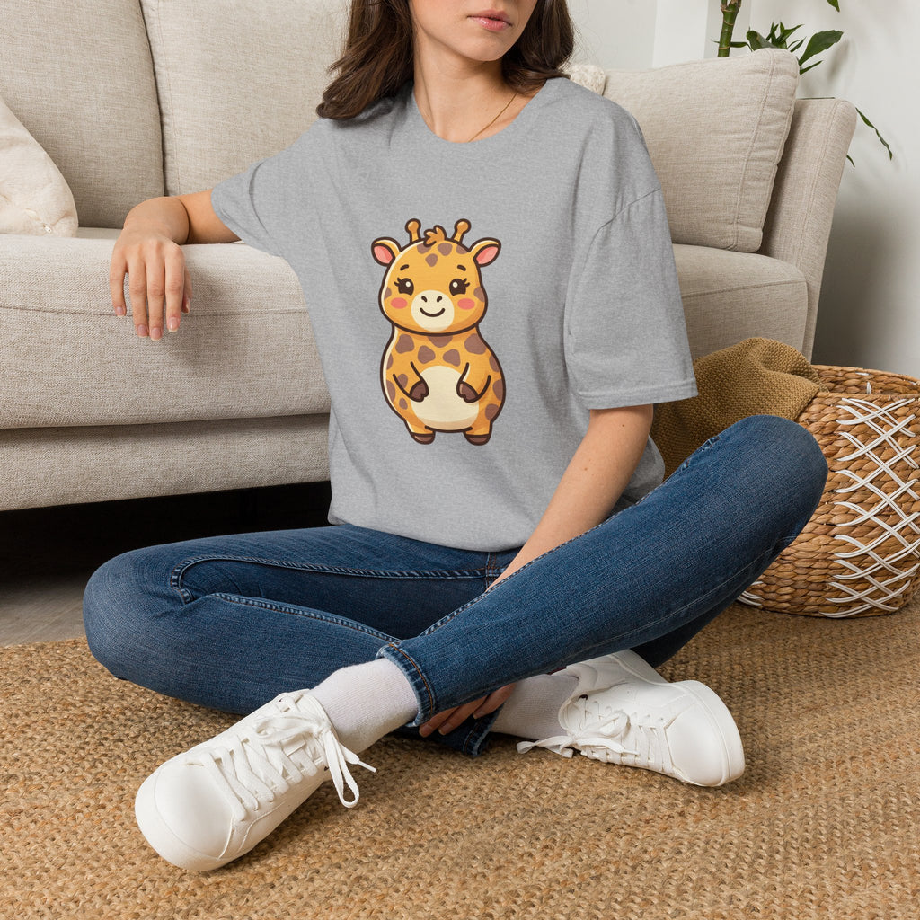 Cute Baby Giraffe T-Shirt — Adorable Safari Animal Tee for Kids & Moms