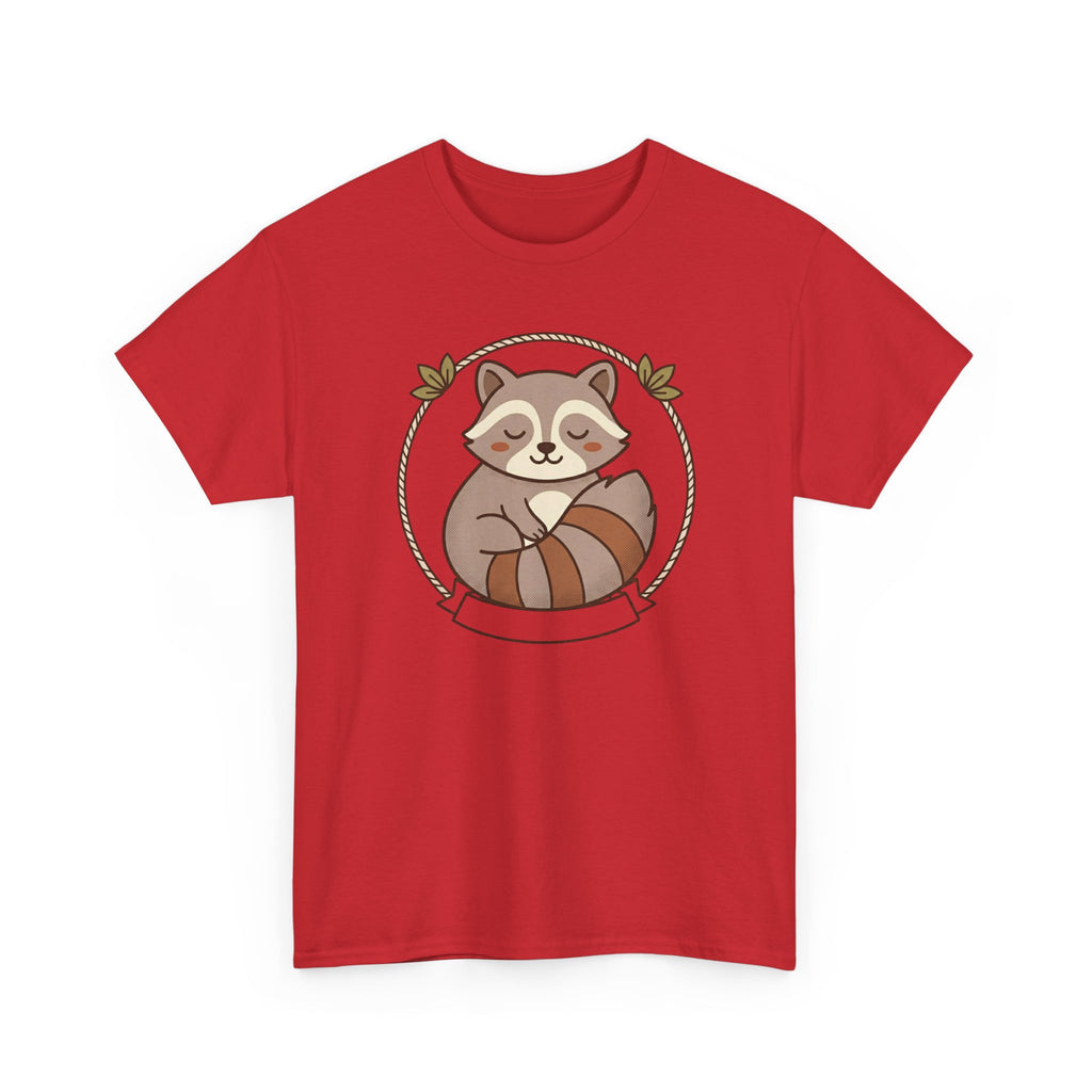 Raccoon Cute Cartoon Tee — Adorable Forest Animal Graphic T-Shirt