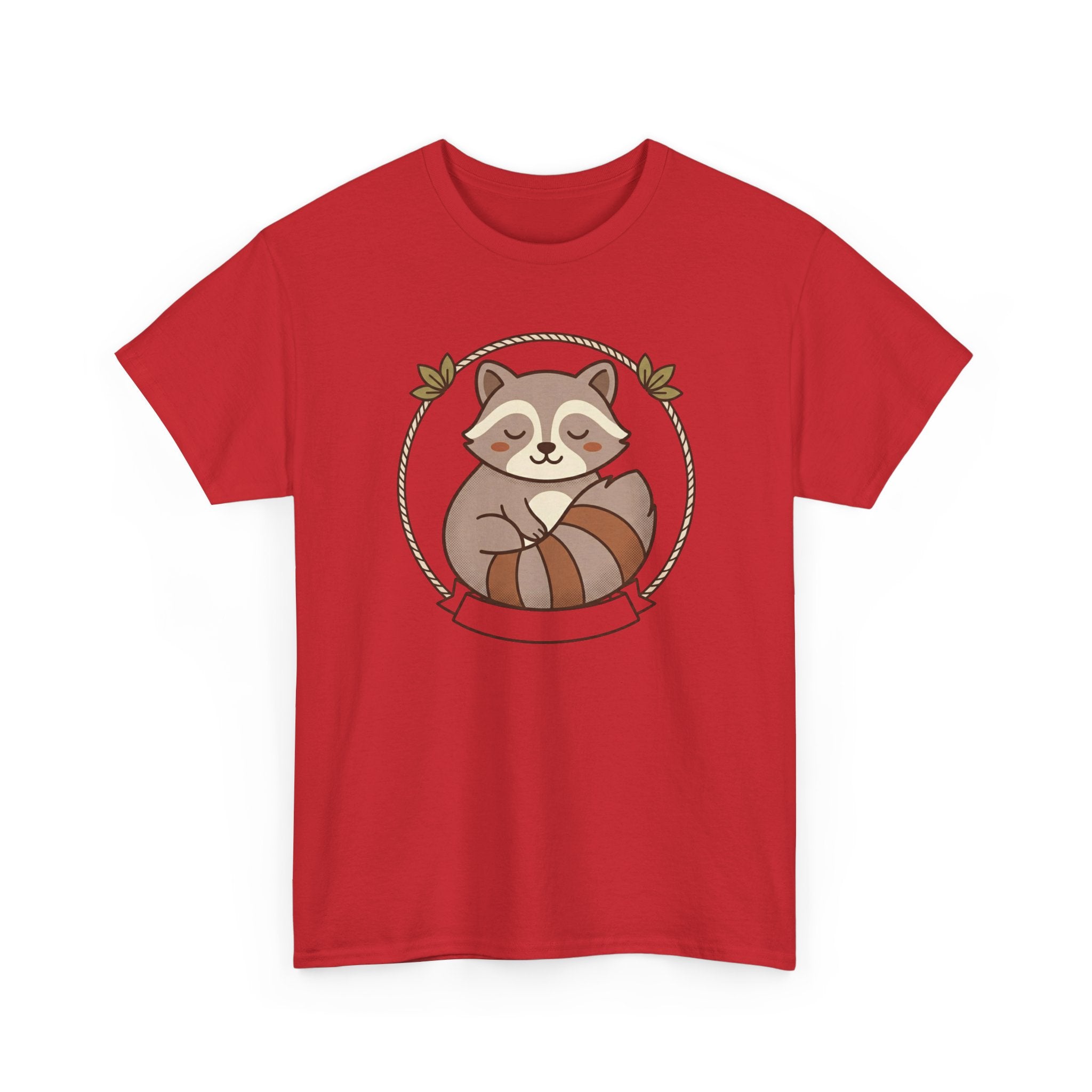 Raccoon Cute Cartoon Tee — Adorable Forest Animal Graphic T-Shirt