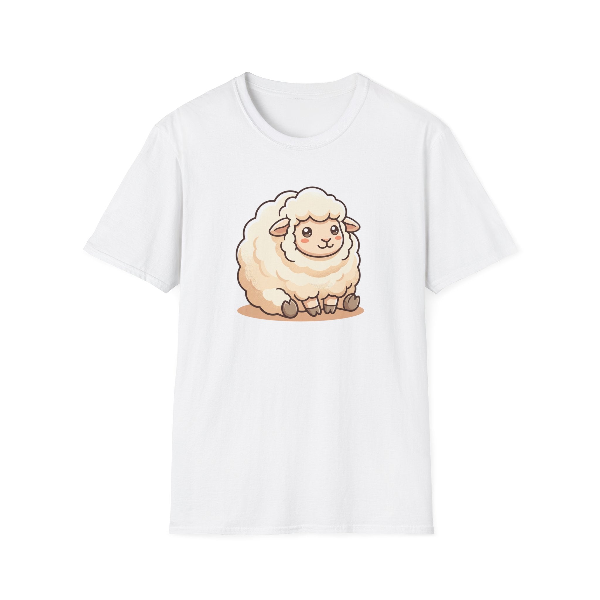 Cute Fluffy Sheep T-Shirt — Adorable Cartoon Lamb Tee