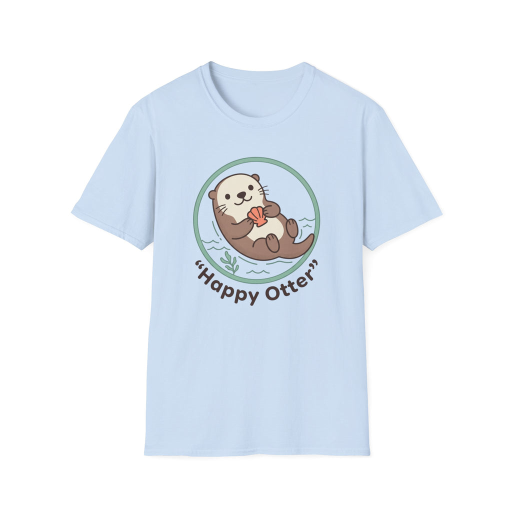 Happy Otter T-Shirt — Cute Sea Otter Graphic Tee