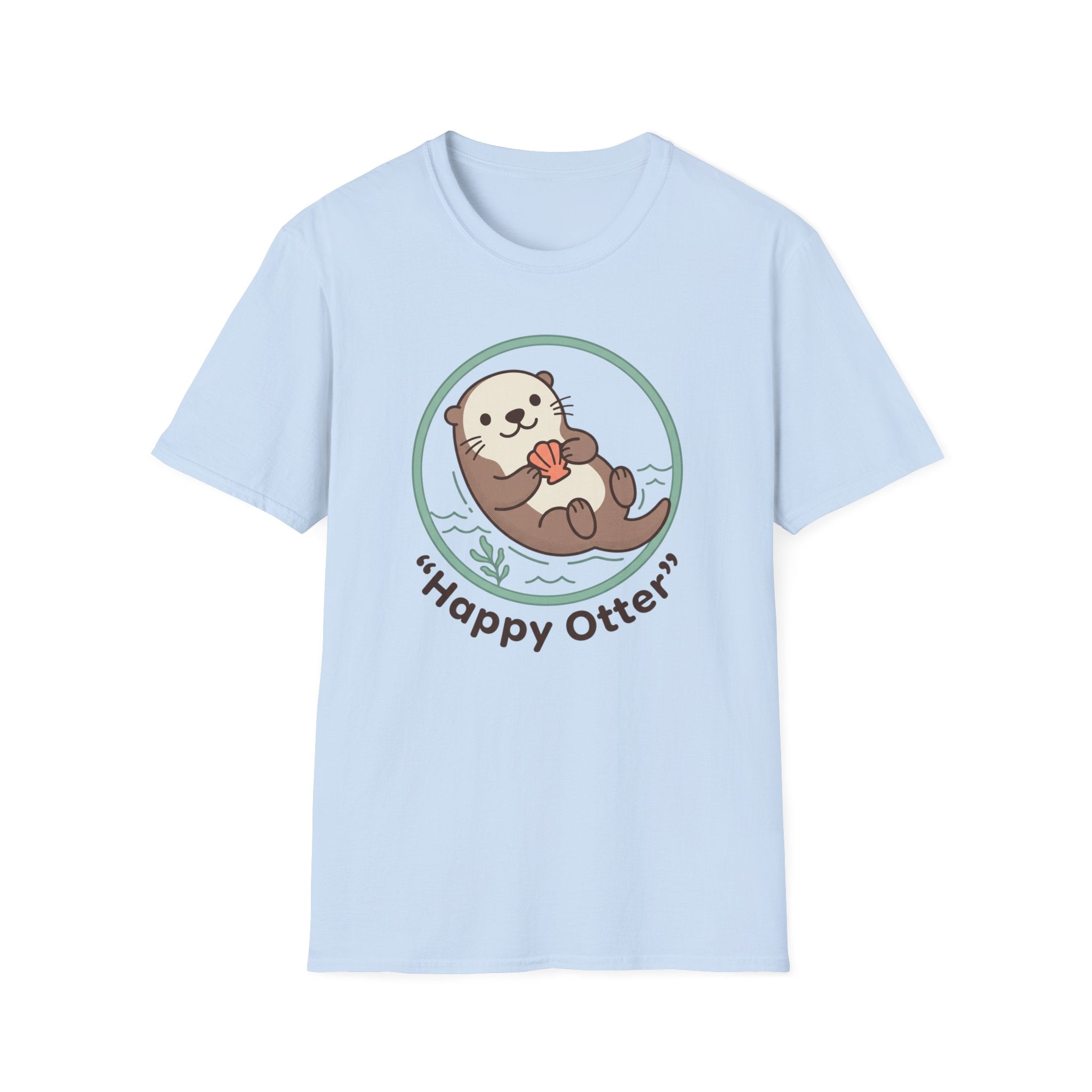 Happy Otter T-Shirt — Cute Sea Otter Graphic Tee