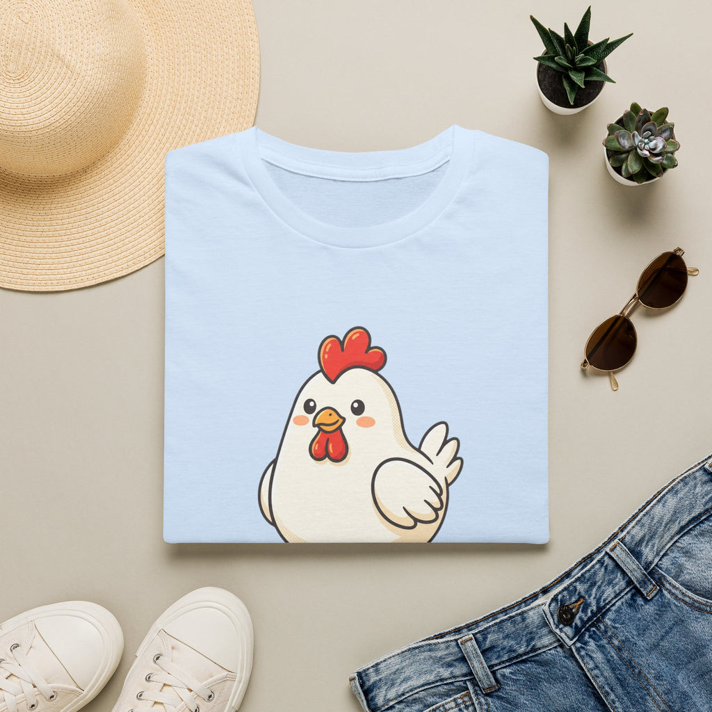 Cute Chicken T-Shirt — Cartoon Hen Tee for Farm & Animal Lovers