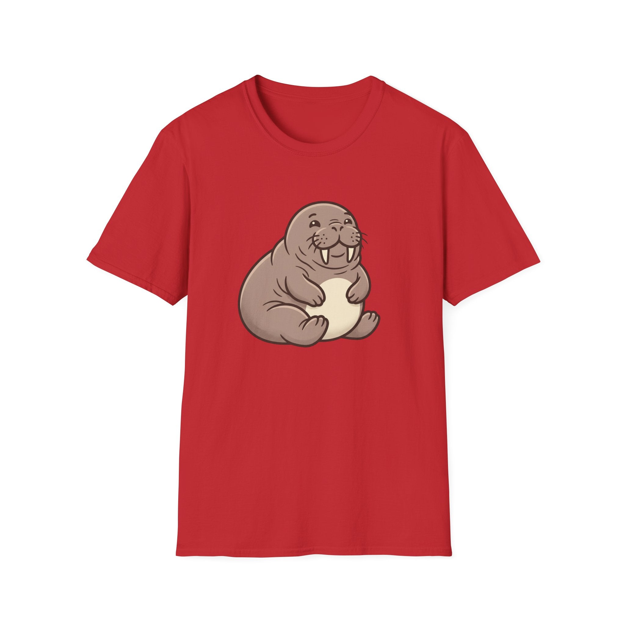 Walrus Graphic T-Shirt — Cute Smiling Walrus Illustration Tee