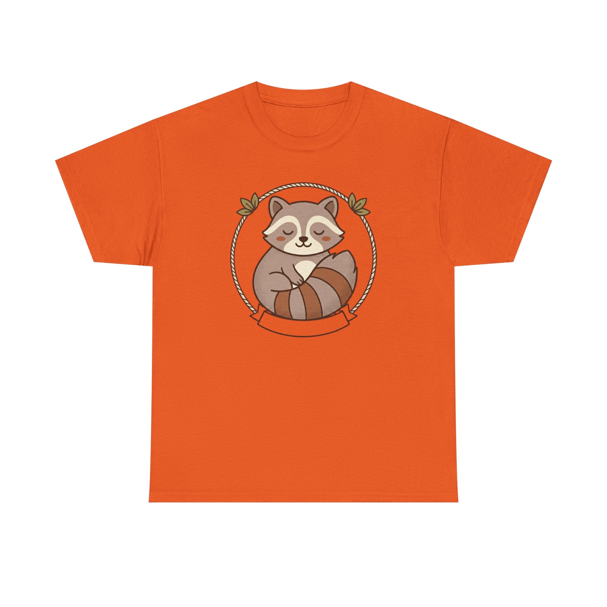 Raccoon Cute Cartoon Tee — Adorable Forest Animal Graphic T-Shirt