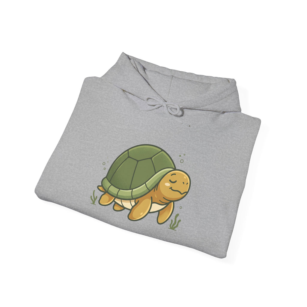 Cute Smiling Turtle Hoodie — Cozy Cartoon Tortoise Pullover