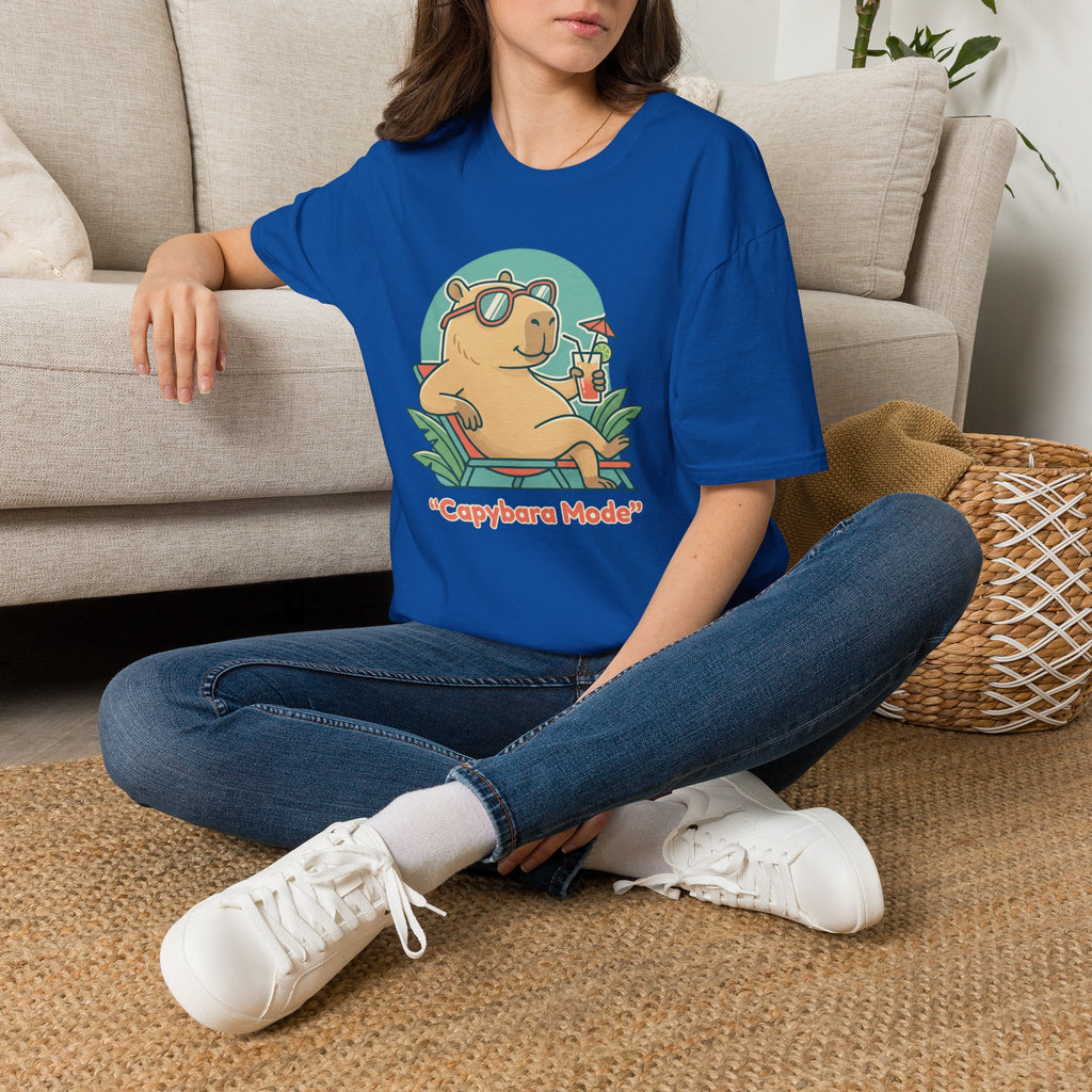 Capybara Mode Unisex Softstyle T-Shirt
