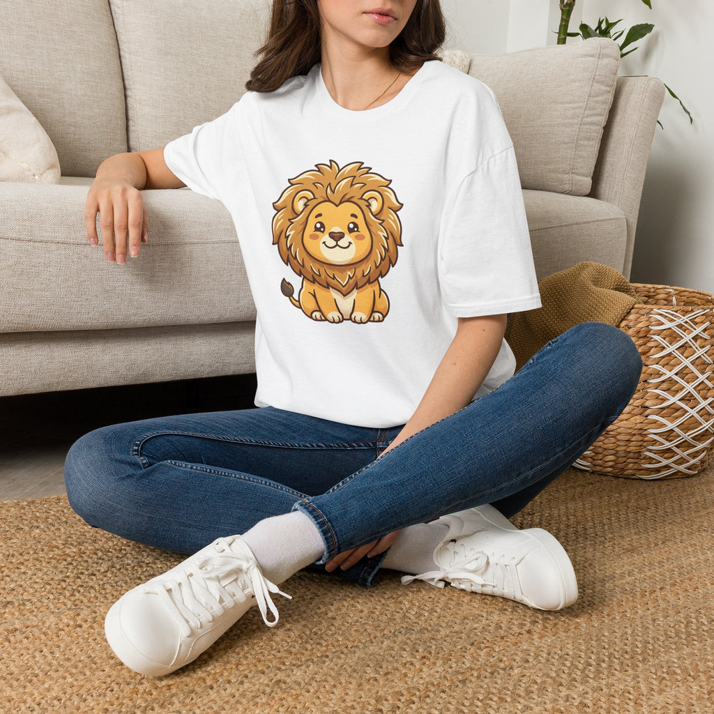 Cute Cartoon Lion T-Shirt — Adorable Baby Lion Graphic Tee