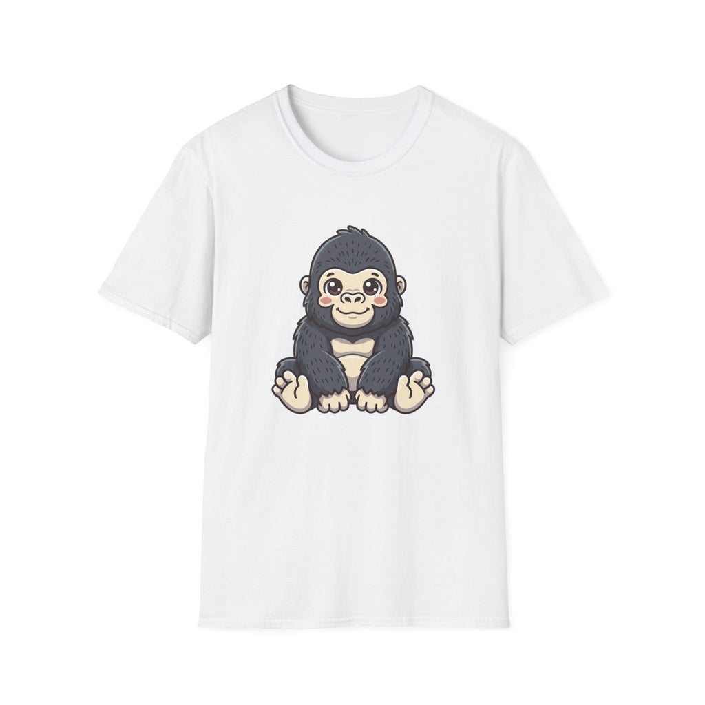 Cute Baby Gorilla T-Shirt — Adorable Cartoon Ape Tee for Animal Lovers