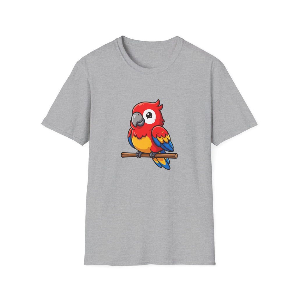 Parrot Graphic T-Shirt — Cute Colorful Macaw Tee